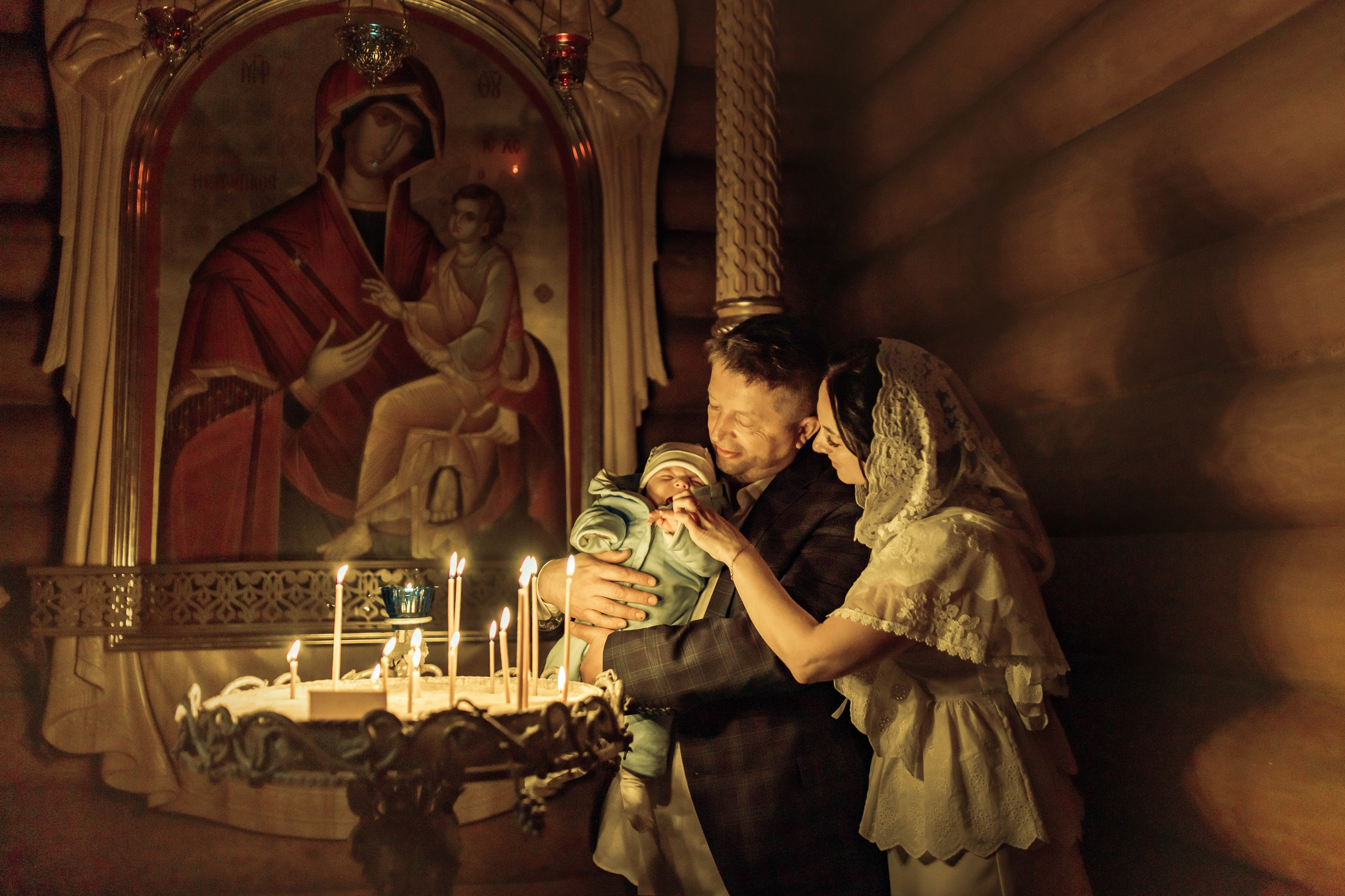 Крещение Михаила, храм Святой Троицы, июнь 2025