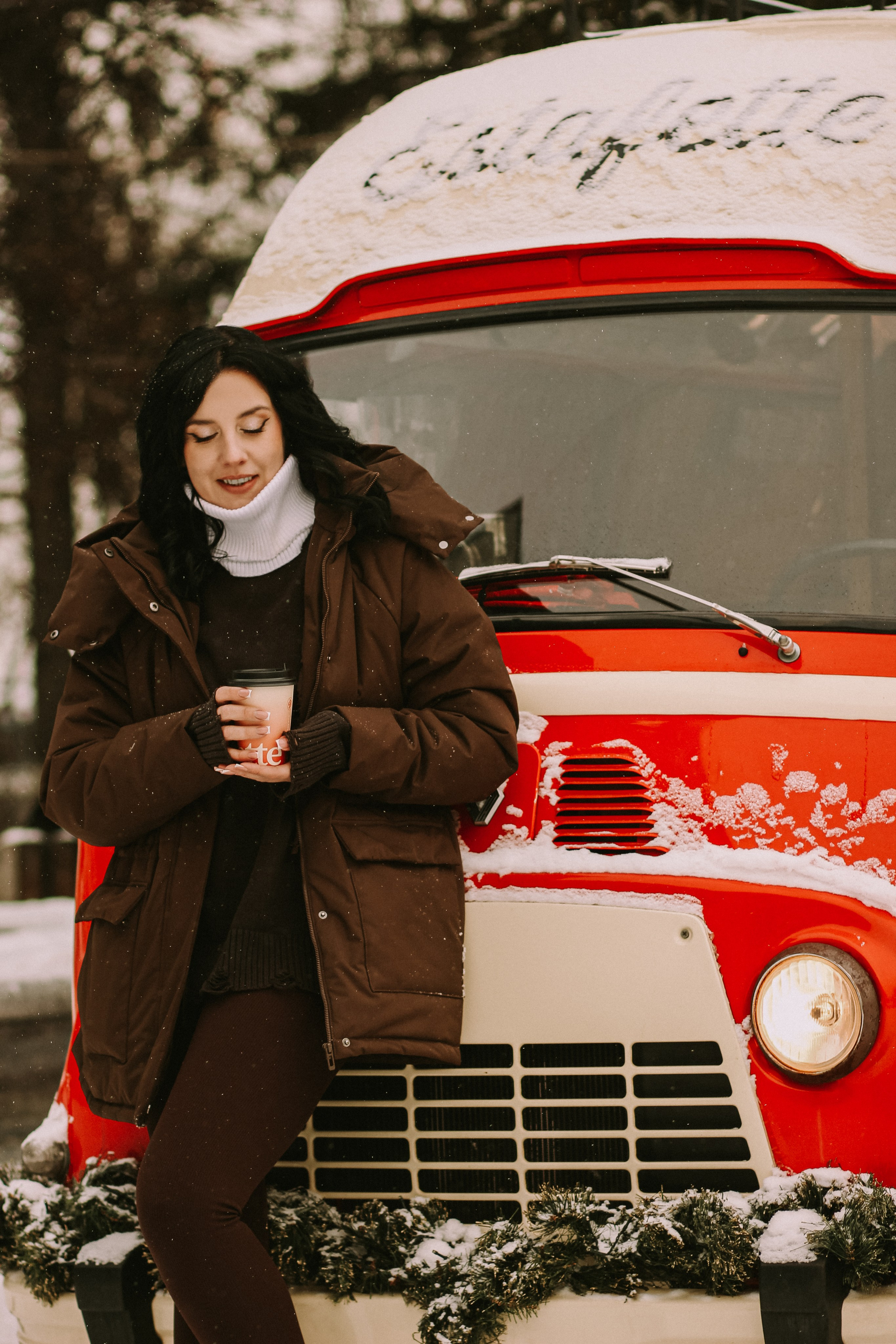 Мороз, мандарины и боке. Фотограф Красноярск