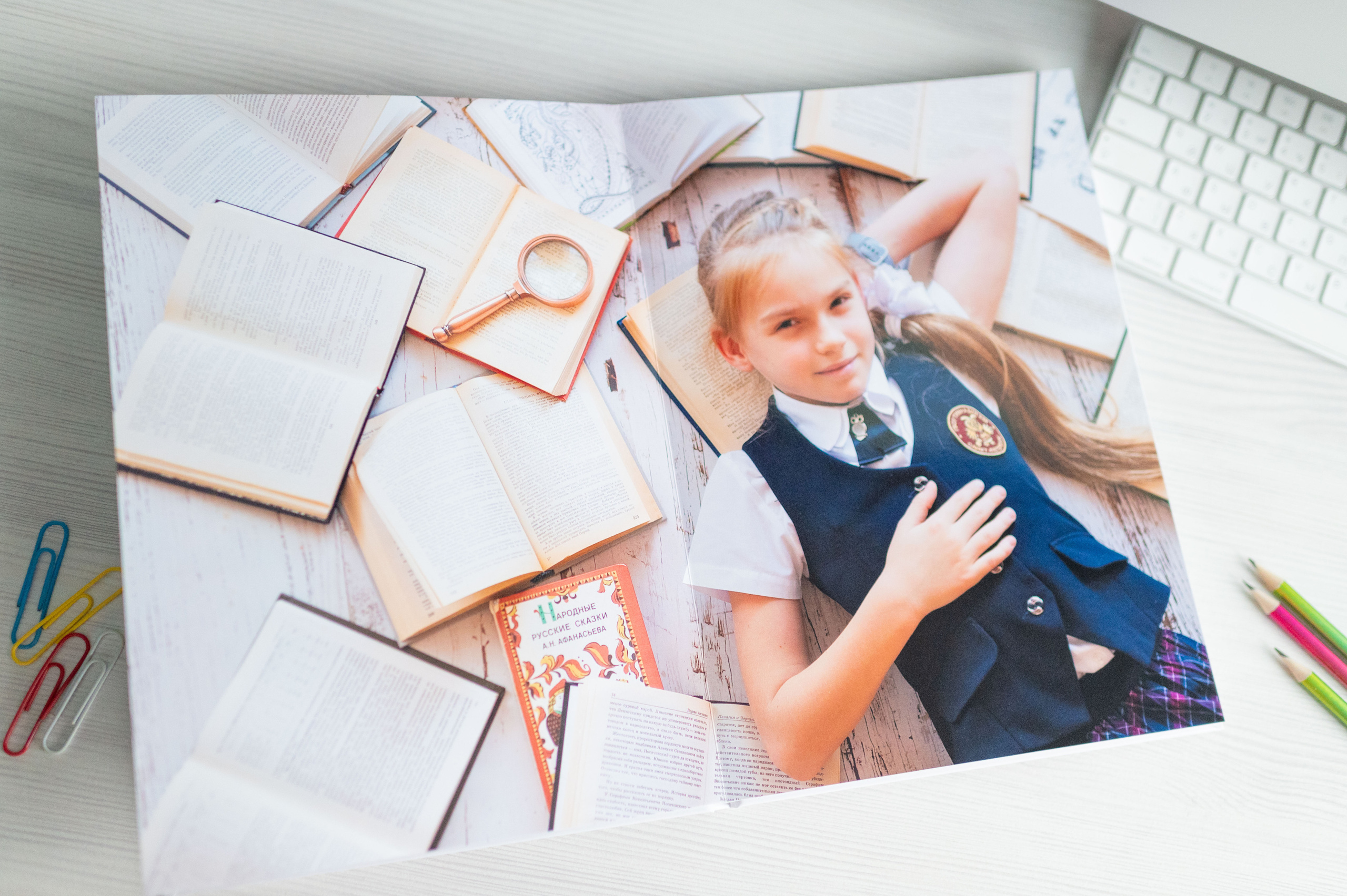 Красивый выпускной альбом для 4 класса в Петербурге. Выпускные альбомы для школы и детского сада в СПб и ЛО