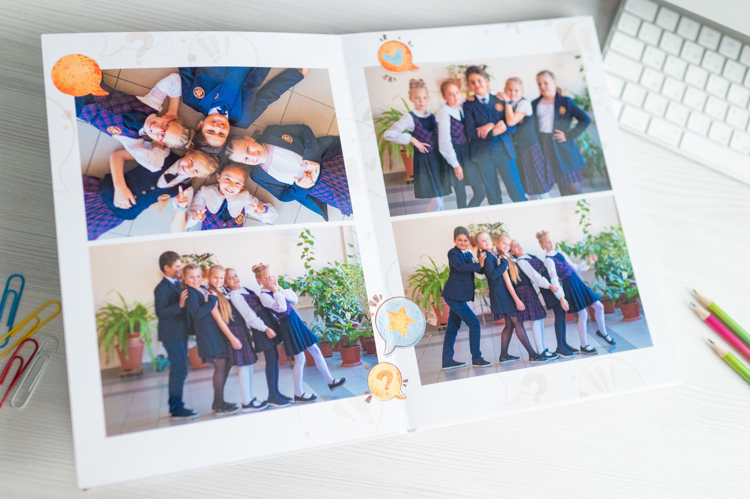 Красивый выпускной альбом для 4 класса в Петербурге. Выпускные альбомы для школы и детского сада в СПб и ЛО