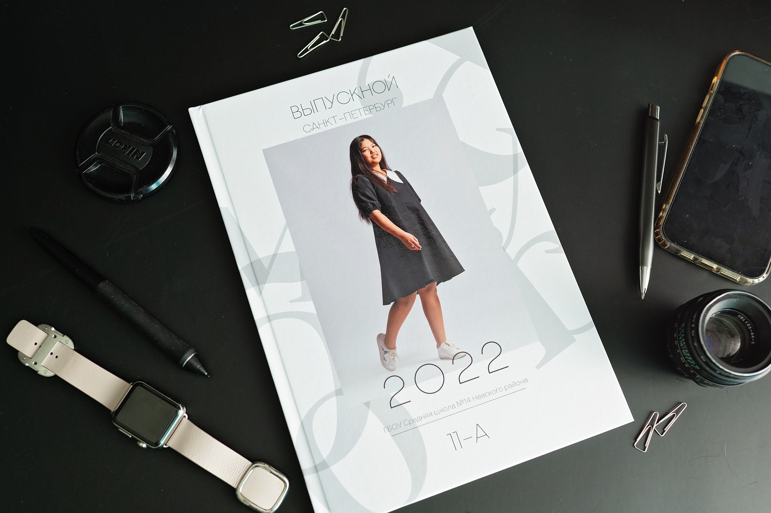 Дизайн выпускного альбома для старших классов школы в СПб. Выпускные альбомы для школы и детского сада в СПб и ЛО