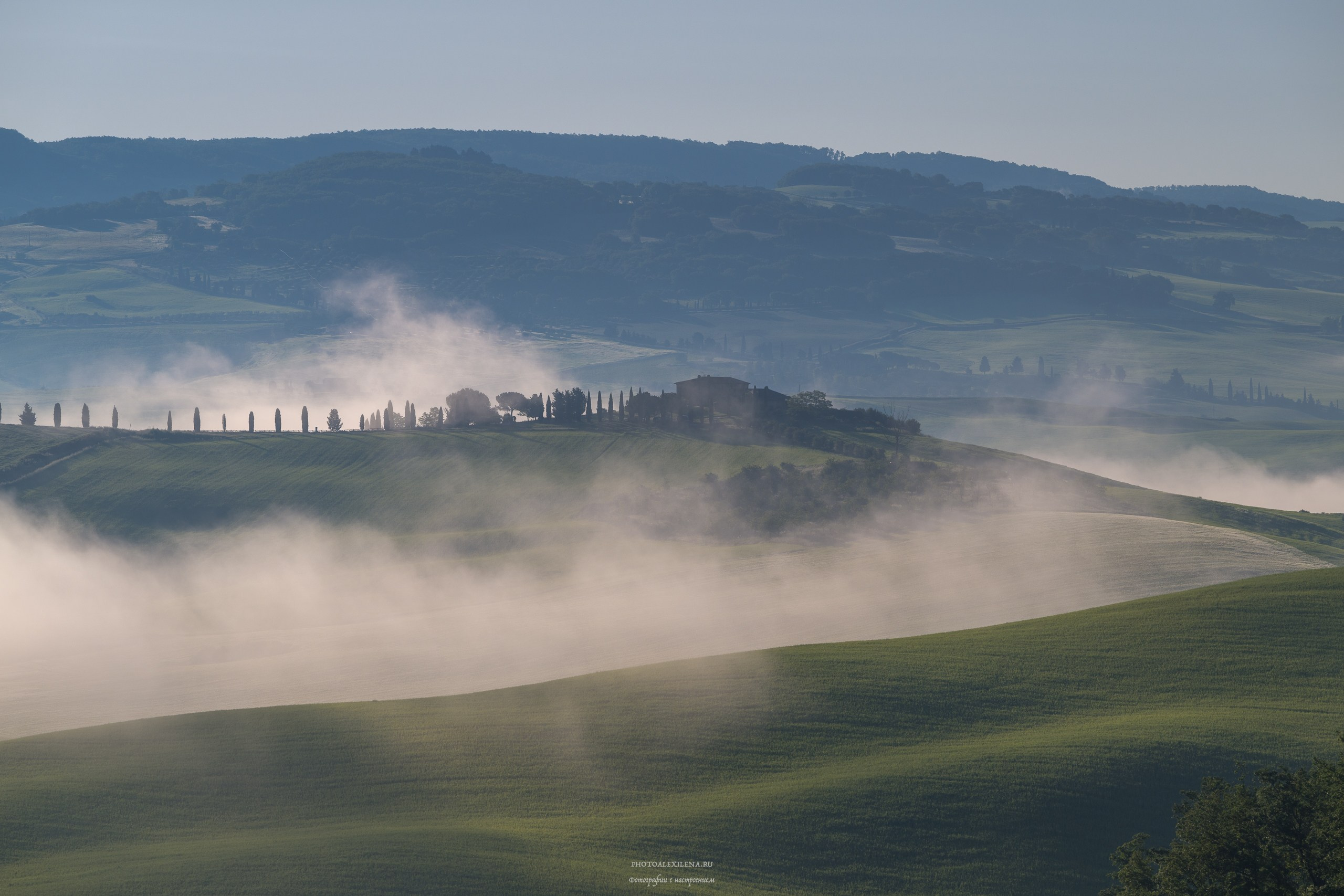 Волшебное утро в Тоскане. Авторские стильные фотокартины