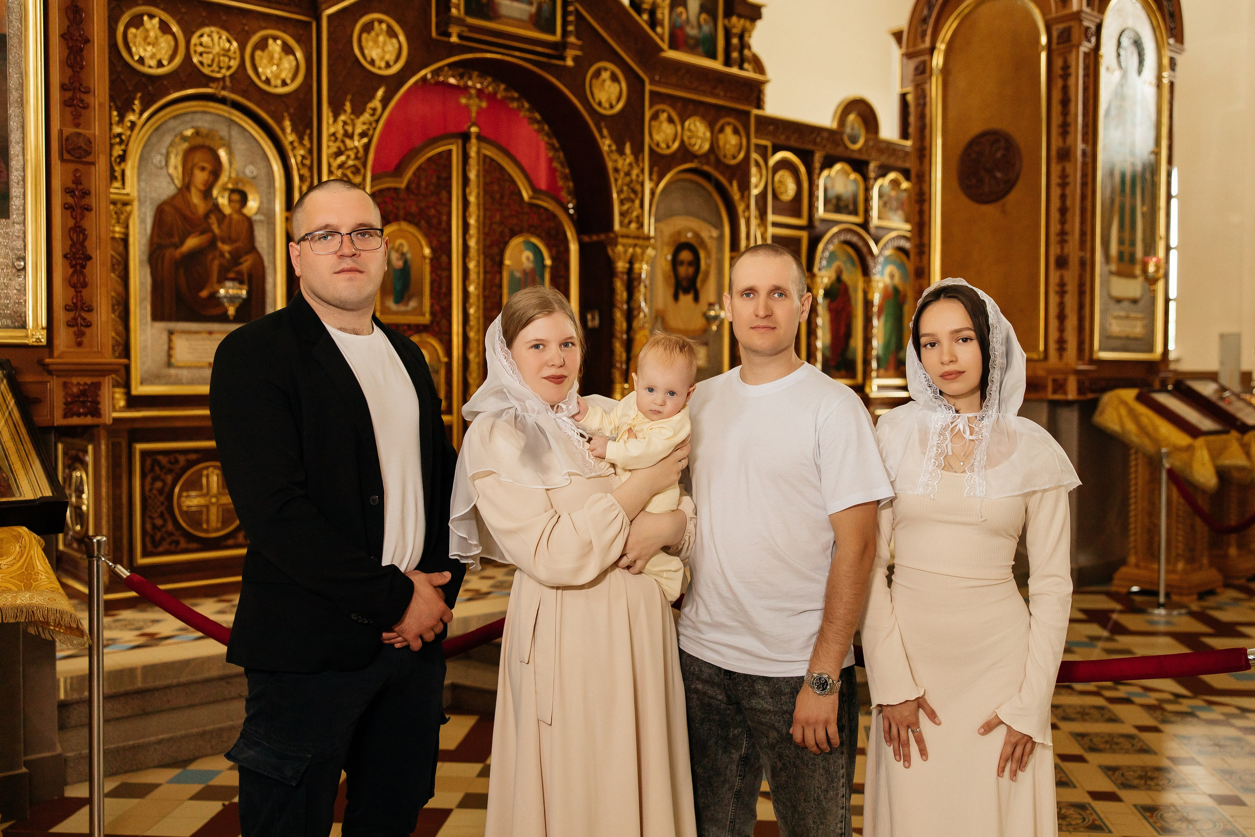 Таинство Крещения Мирославы. Церковь Иоанна Кронштадтского. Семейный фотограф в Рязани и Рязанской области