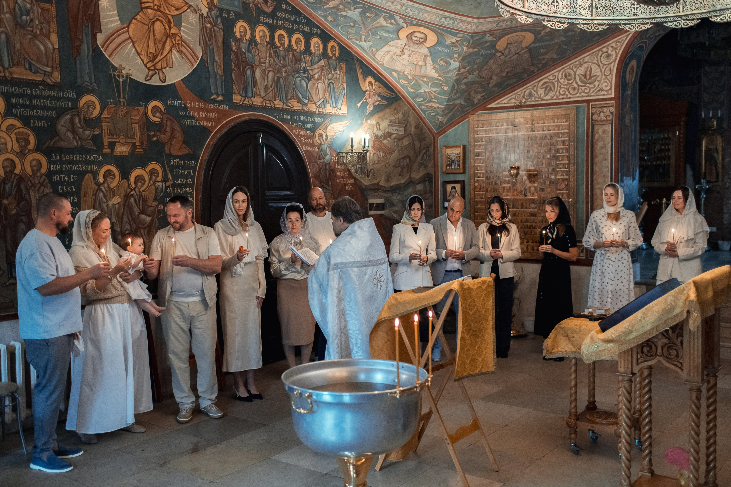 Крещение в Зачатьевском Монастыре. Профессиональный фотограф в Москве и Мо Мария Шантарёва