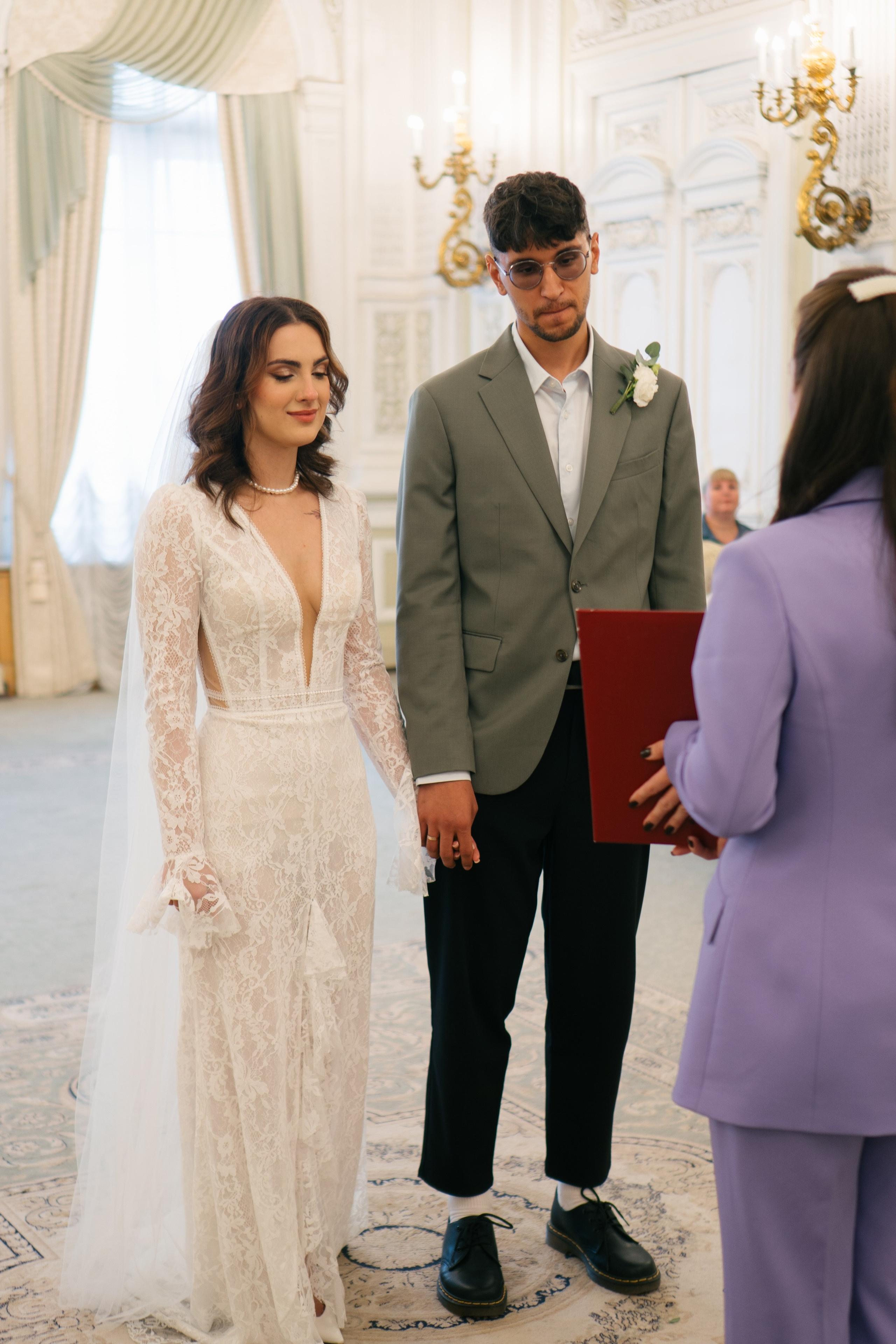 СВАДЕБНАЯ СЬЕМКА В ПЕРВОМ ДВОРЦЕ БРАКОСОЧЕТАНИЯ. Профессиональный фотограф, Санкт-Петербург — Виктория Богомолова