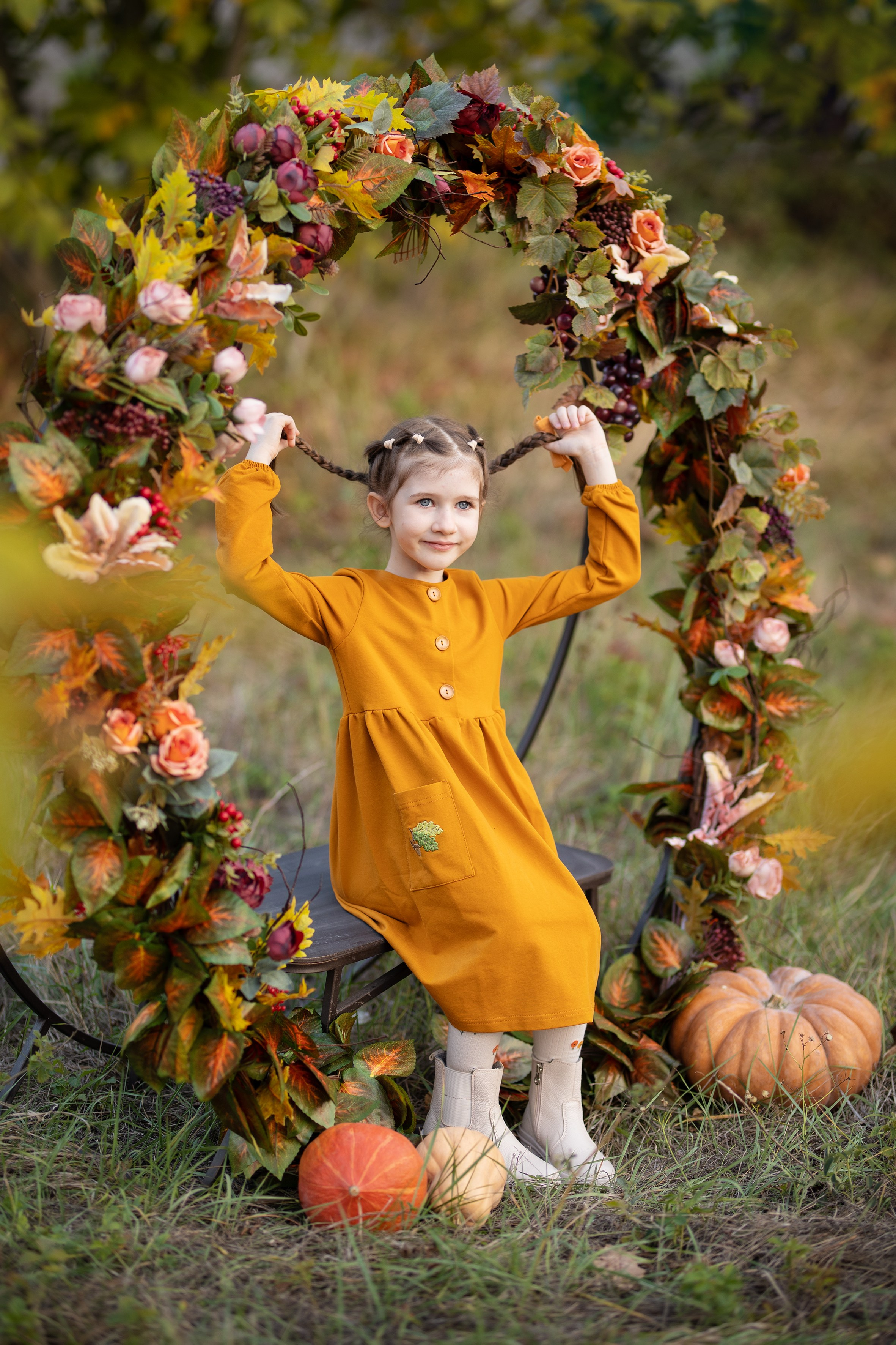 Осення фотосессия Василисы. Школьный фотограф в Краснодаре Юлия Войлова