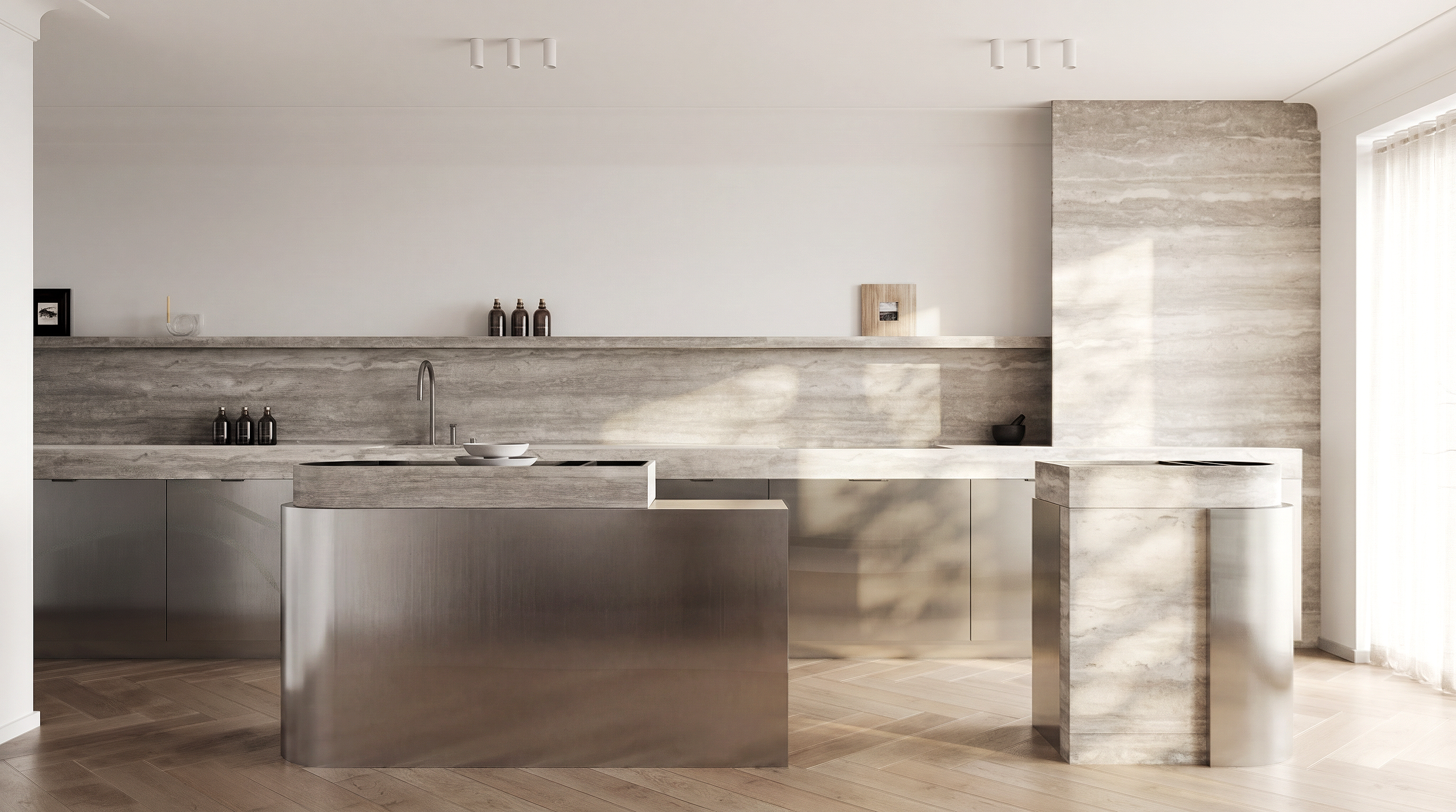 Minimalist Apartment Interior. Глухова Елизавета — 3Д визуализатор & дизайнер интерьеров