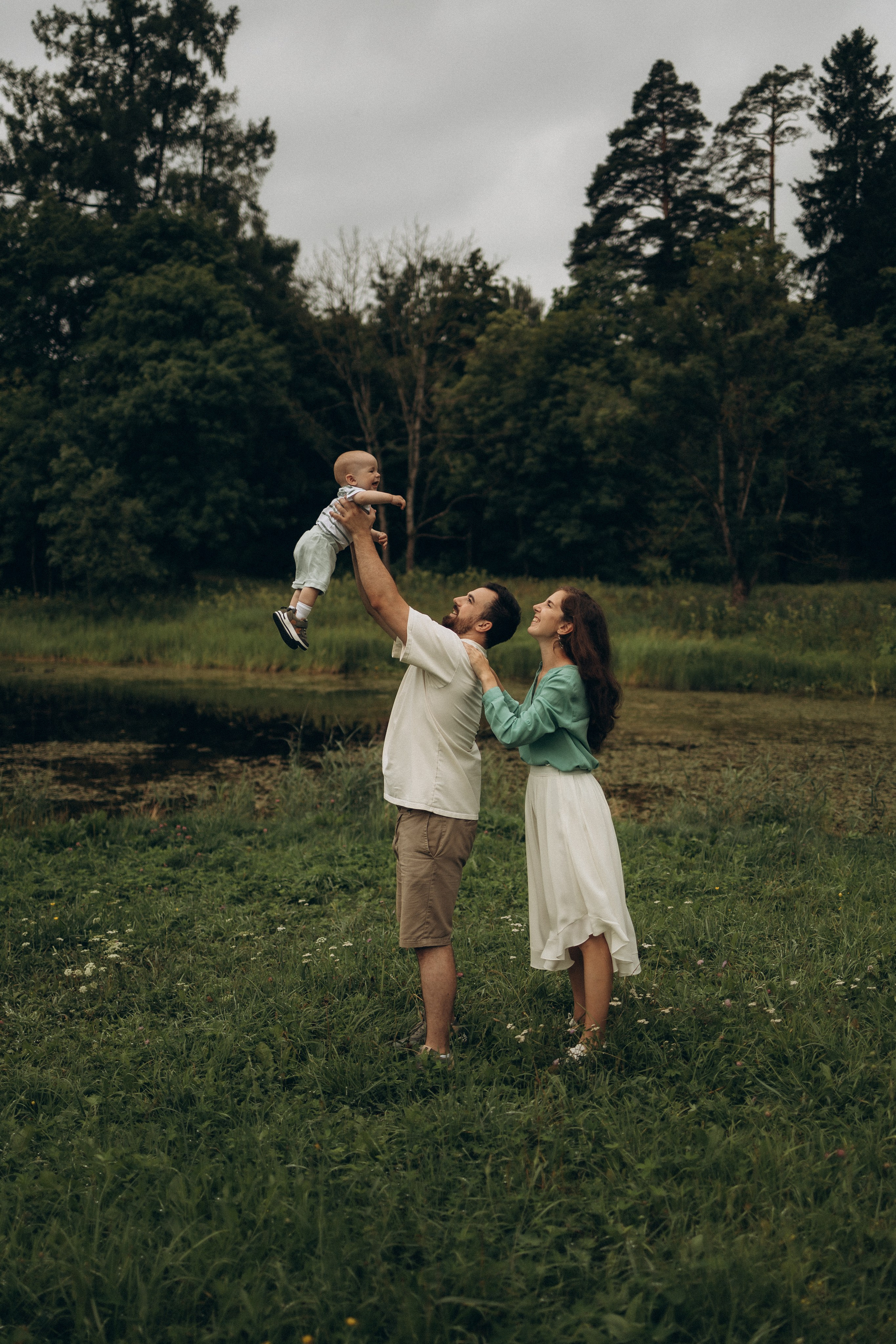 Семейная история: Наташа, Сережа и малыш Лёва. Семейный, домашний, ньюборн фотограф Москва Цветкова Елизавета