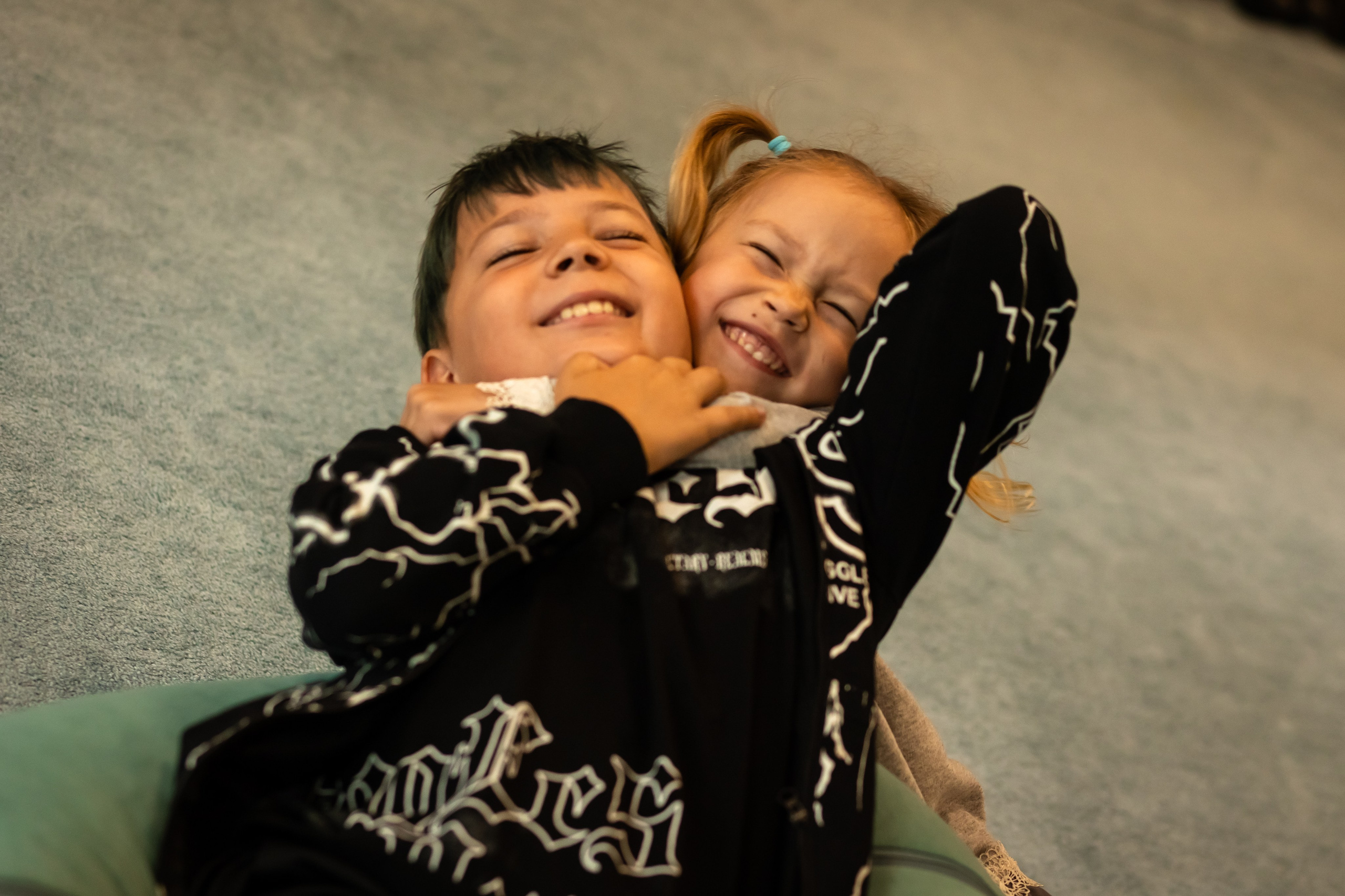 Катя с детками