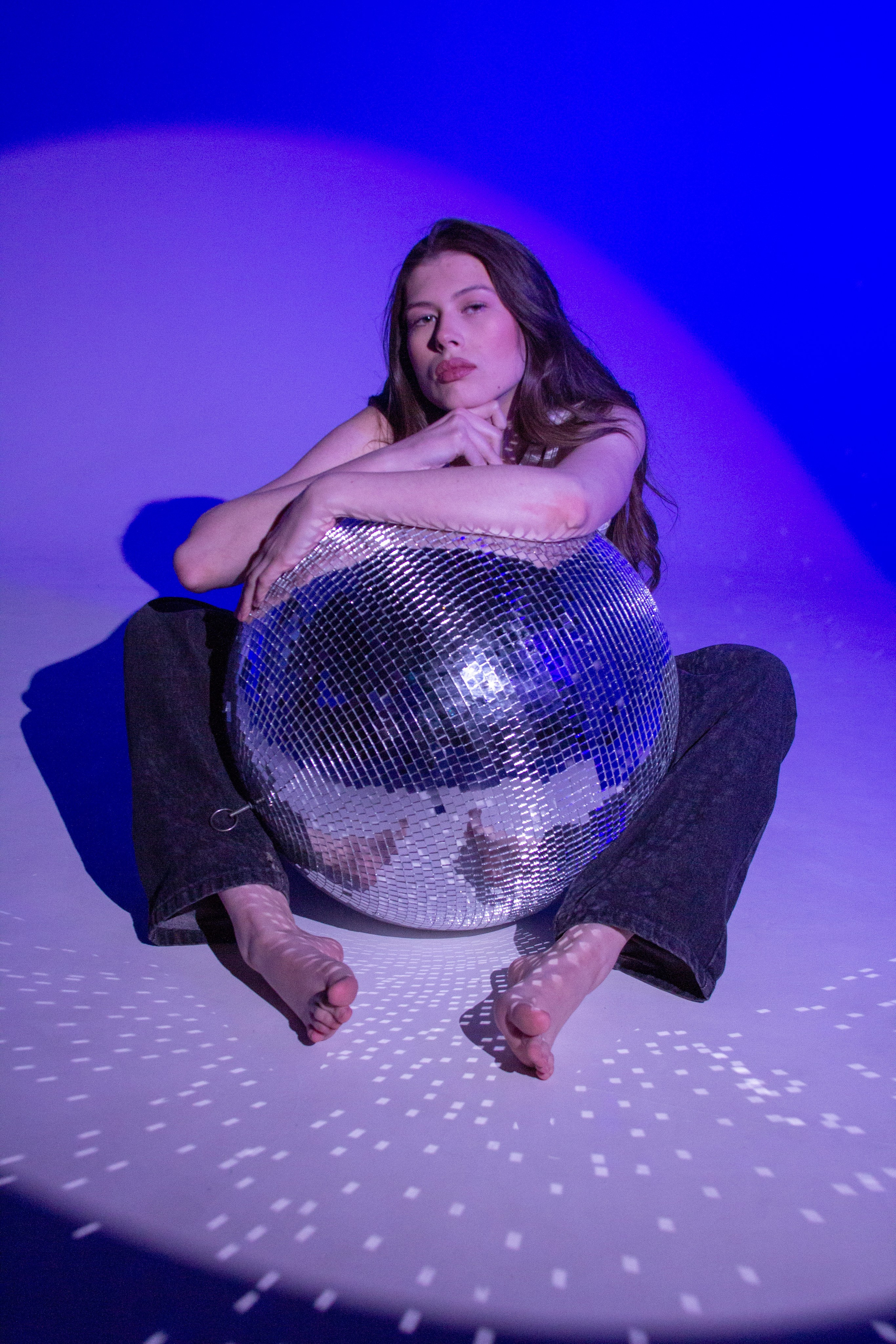 С дискошаром. Портретный фотограф в Москве и Московской области Гнутиков Сергей