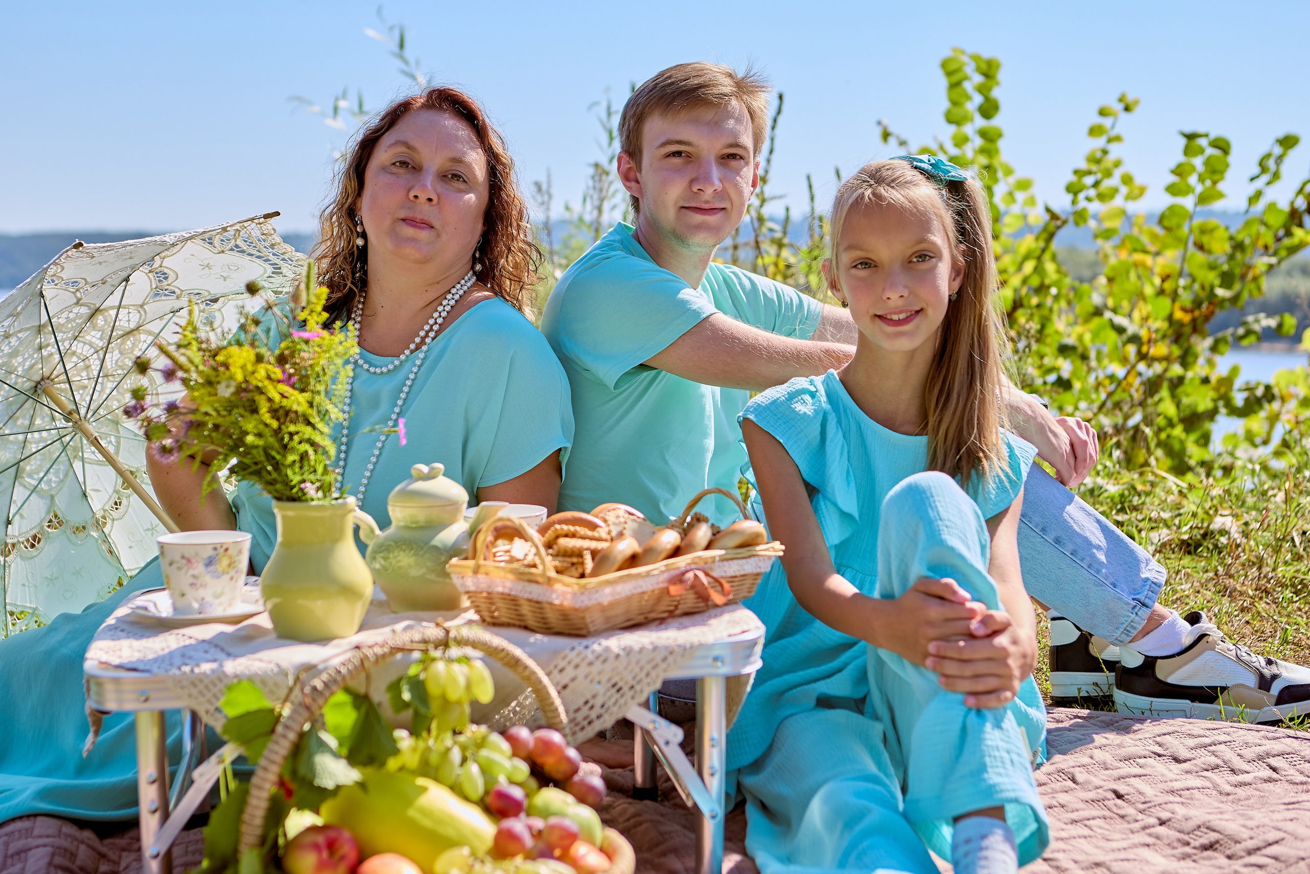 Семейная фотосессия в последний день лета