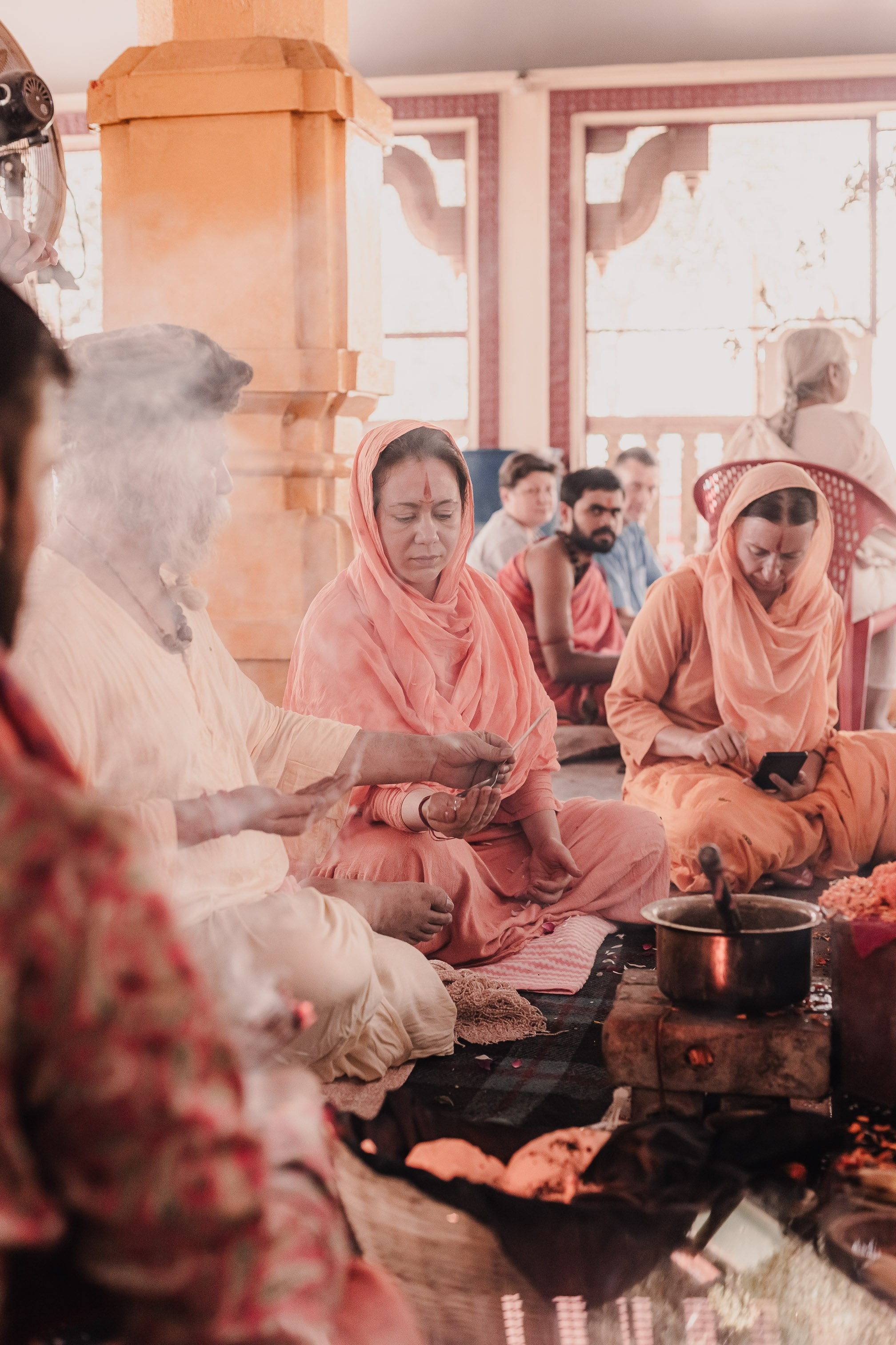 Navaratri yajna at Devraha Baba Ji ashram. Мариам Багдасарян