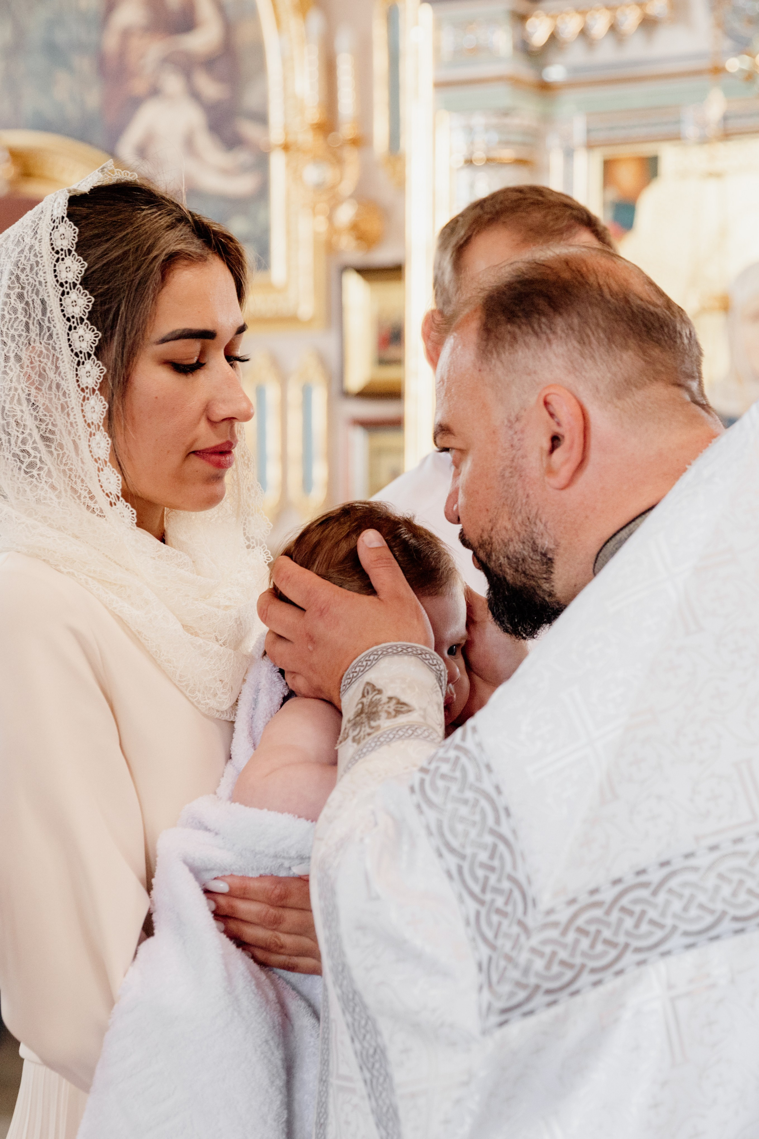 Крещение Ивана. Семейный фотограф документалист в Пензе Лопатинская Татья