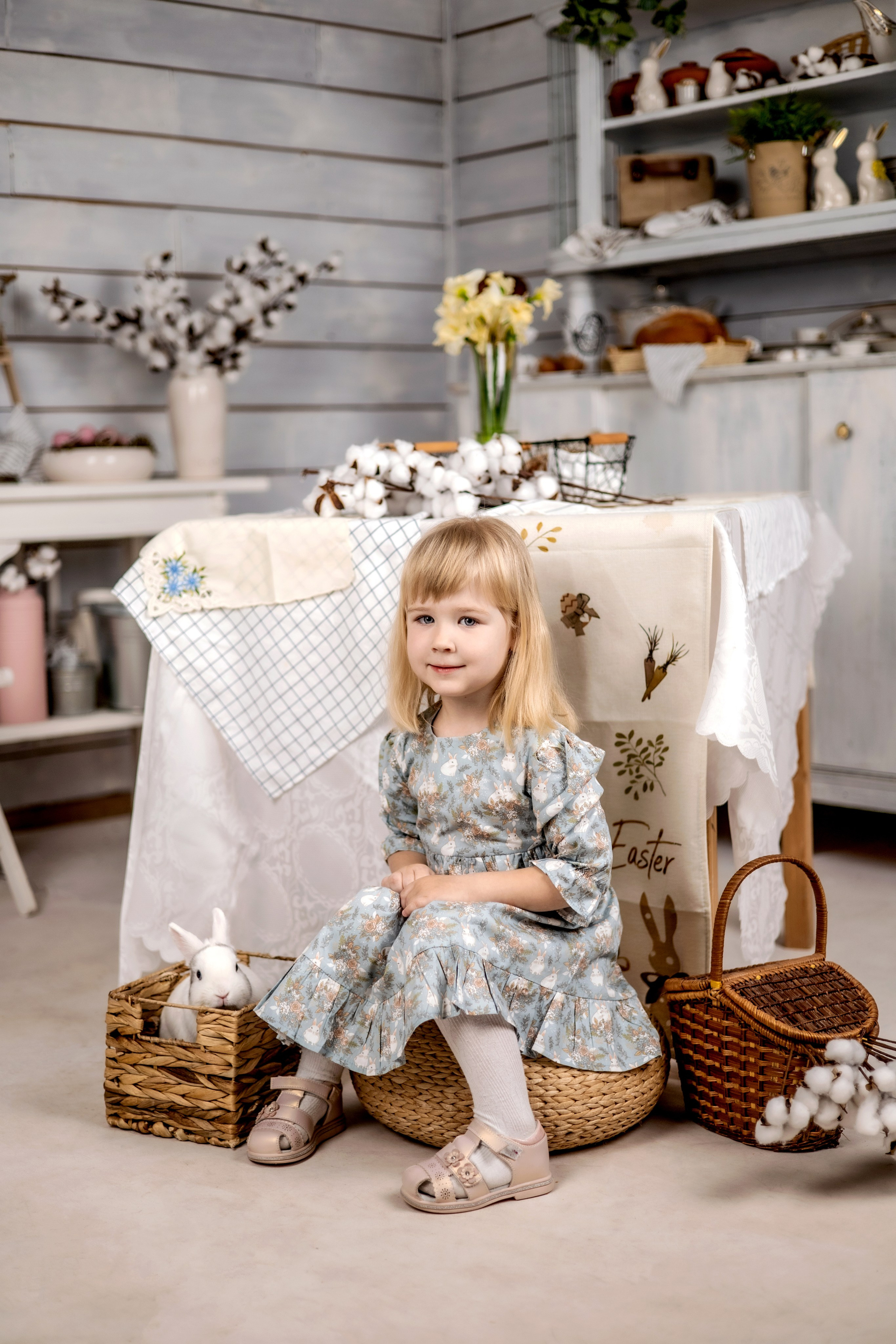 Пасхальный детский фотопроект 2024. Фотограф Надежда Лукьянова