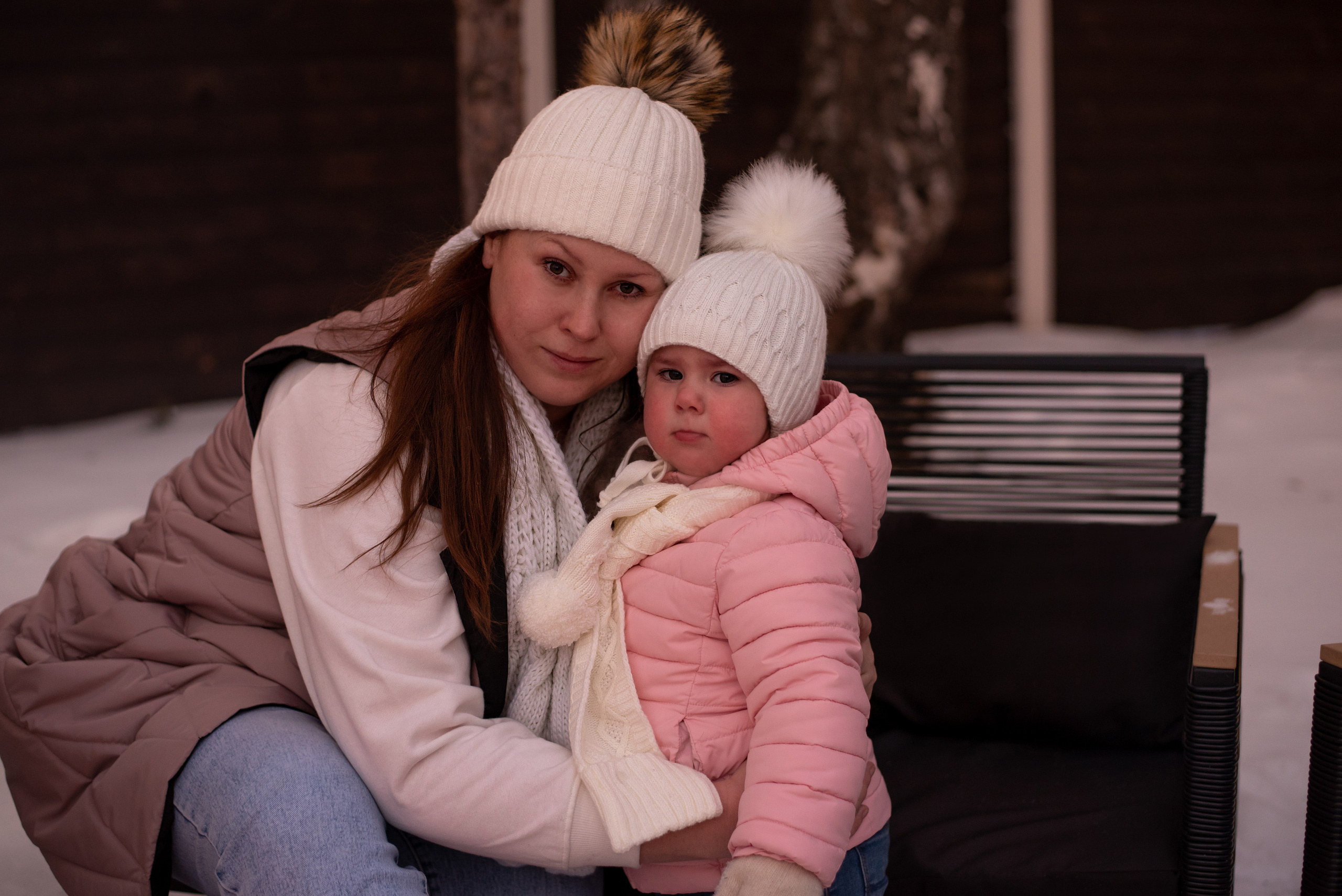 Алина с дочками. Фотограф  Потапова Анна