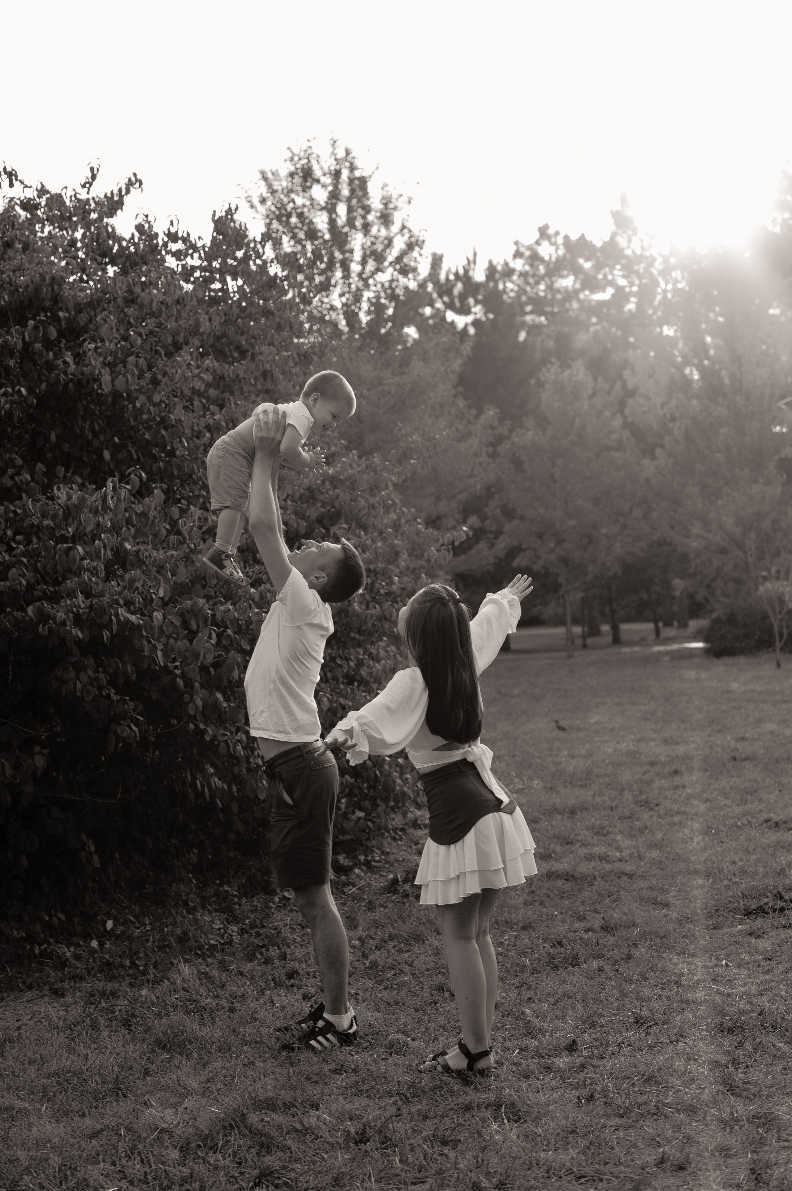 Летняя семейная фотосессия в парке. Свадебный и семейный фотограф в Краснодаре Алина Мельник