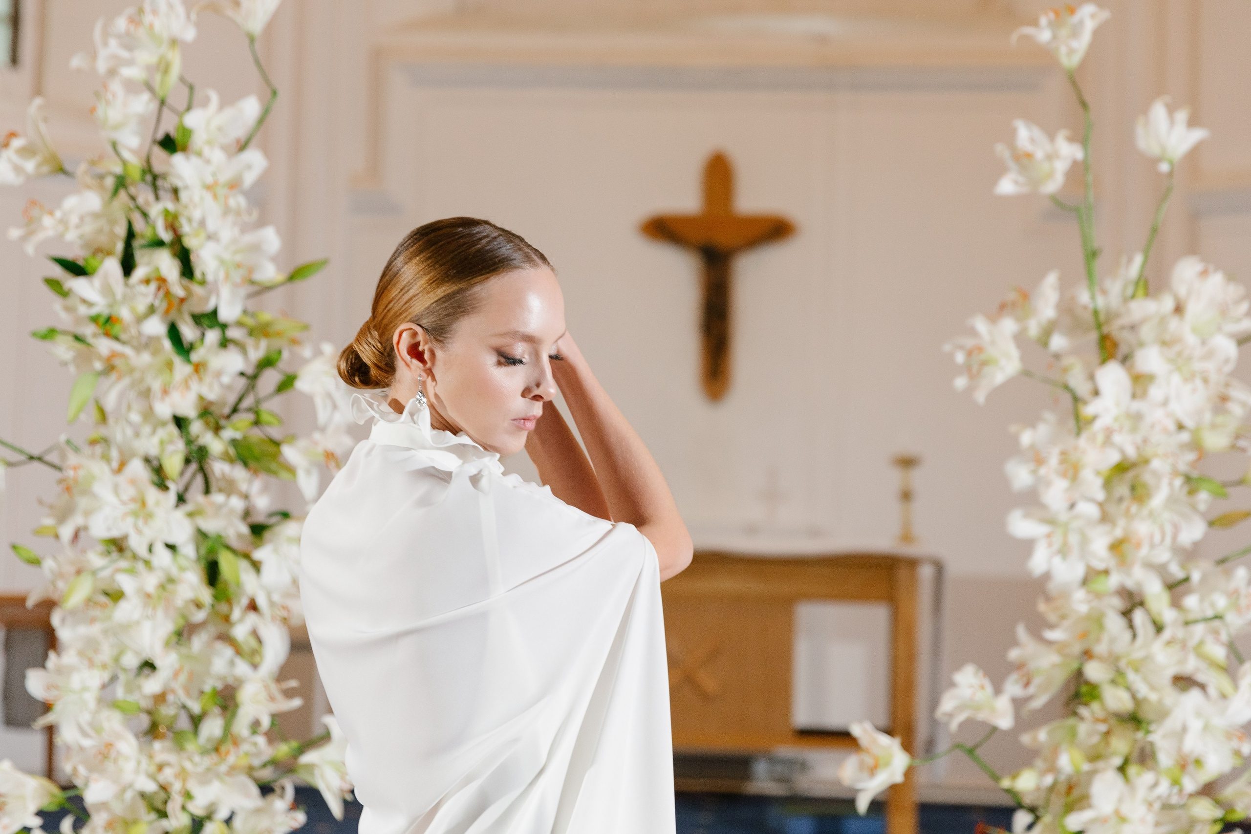 Съёмка в католической церкви. Свадебный фотограф Полина Панина