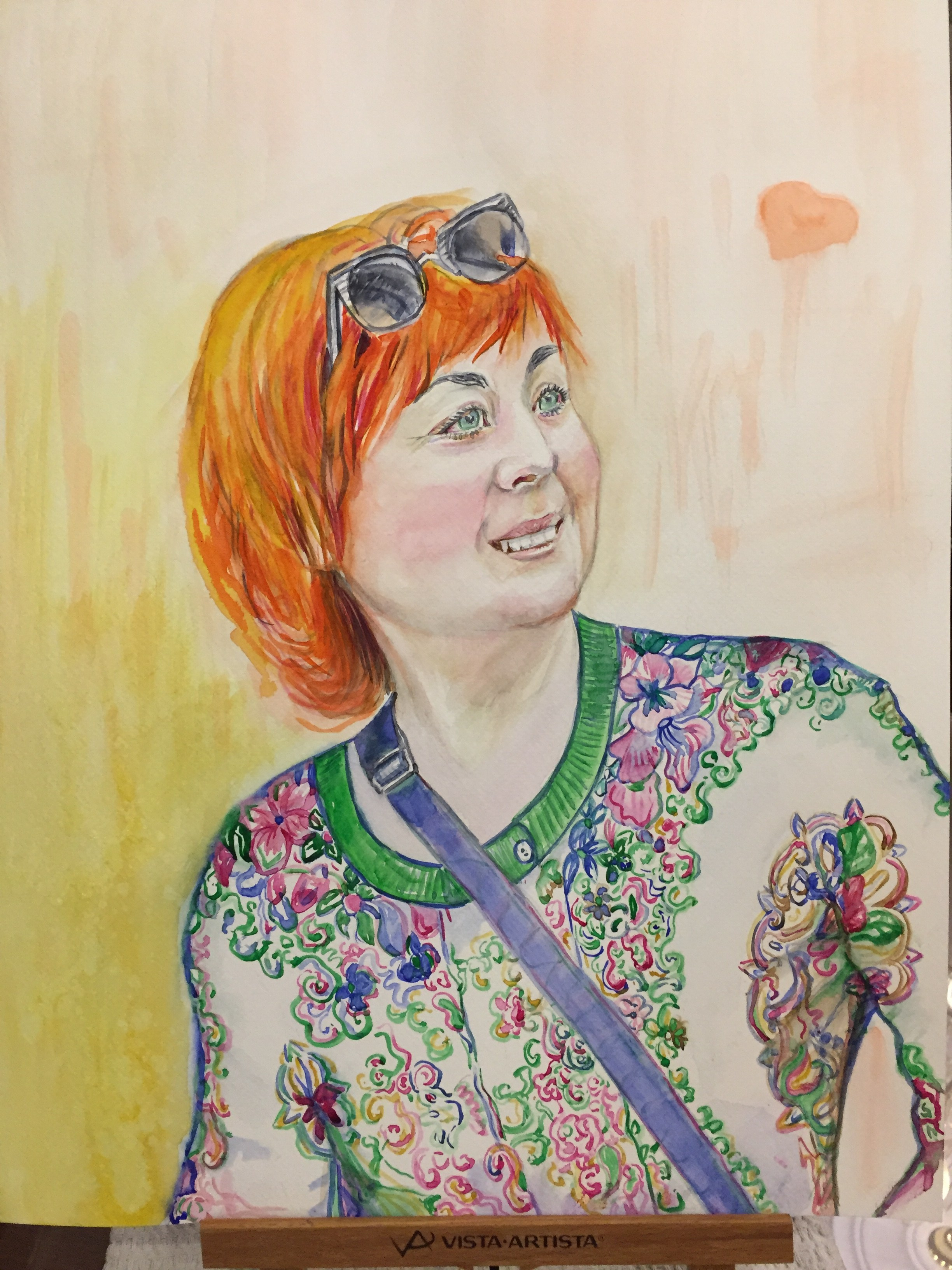 Portrait 40/50 cm watercolor on paper 2022