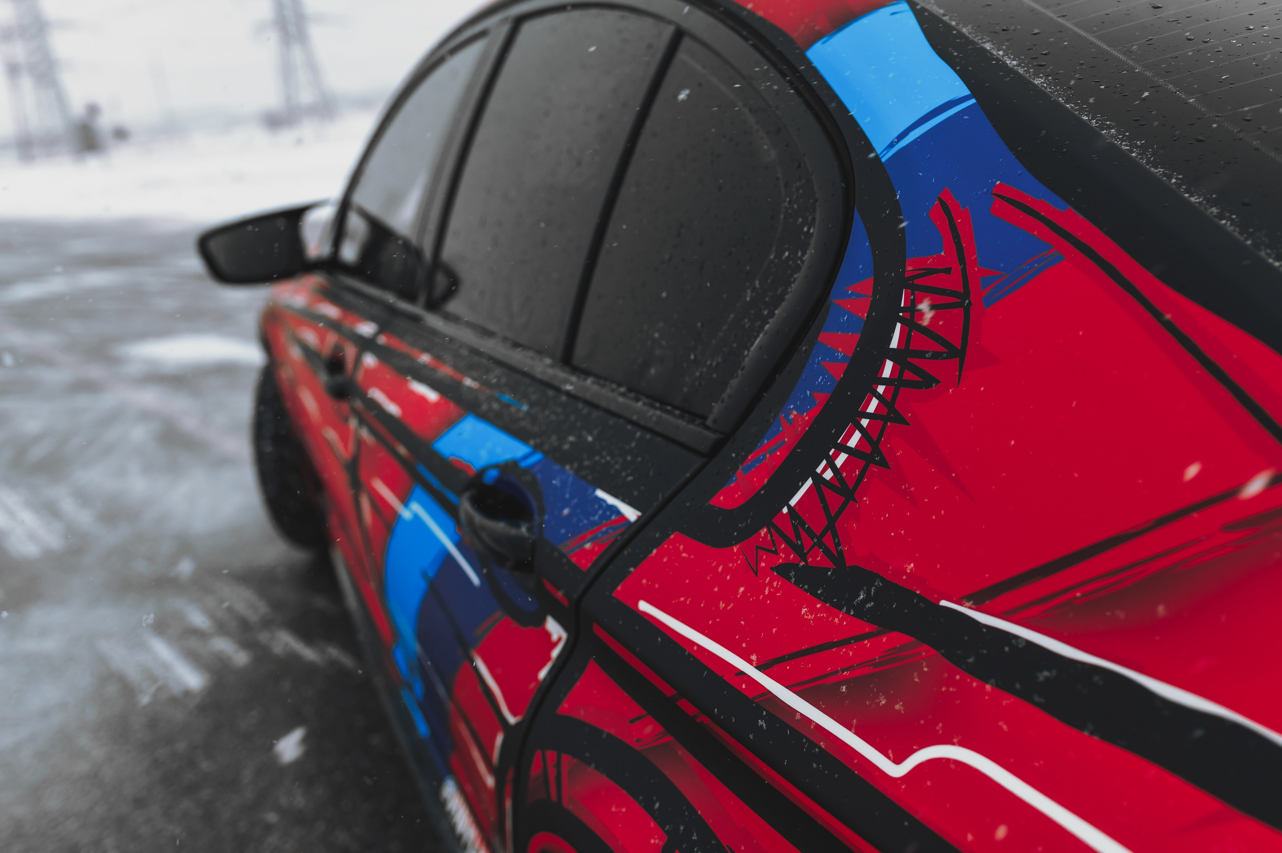 Винилография на BMW 5 G20. Студия дизайна и оклейки авто Barmaley Design