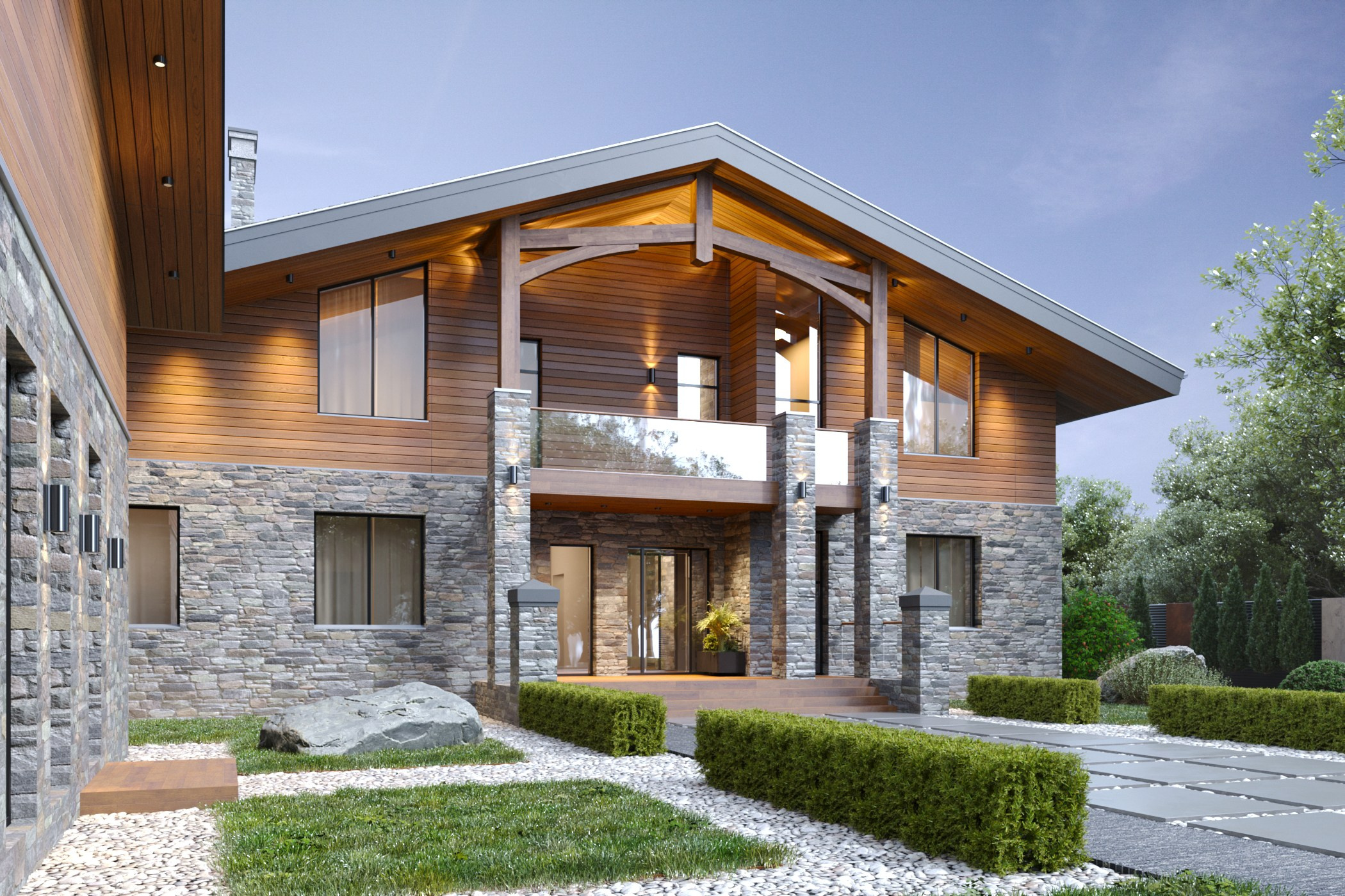 Проект дома в стиле Шале Казань. Архитектор-дизайнер в Казани