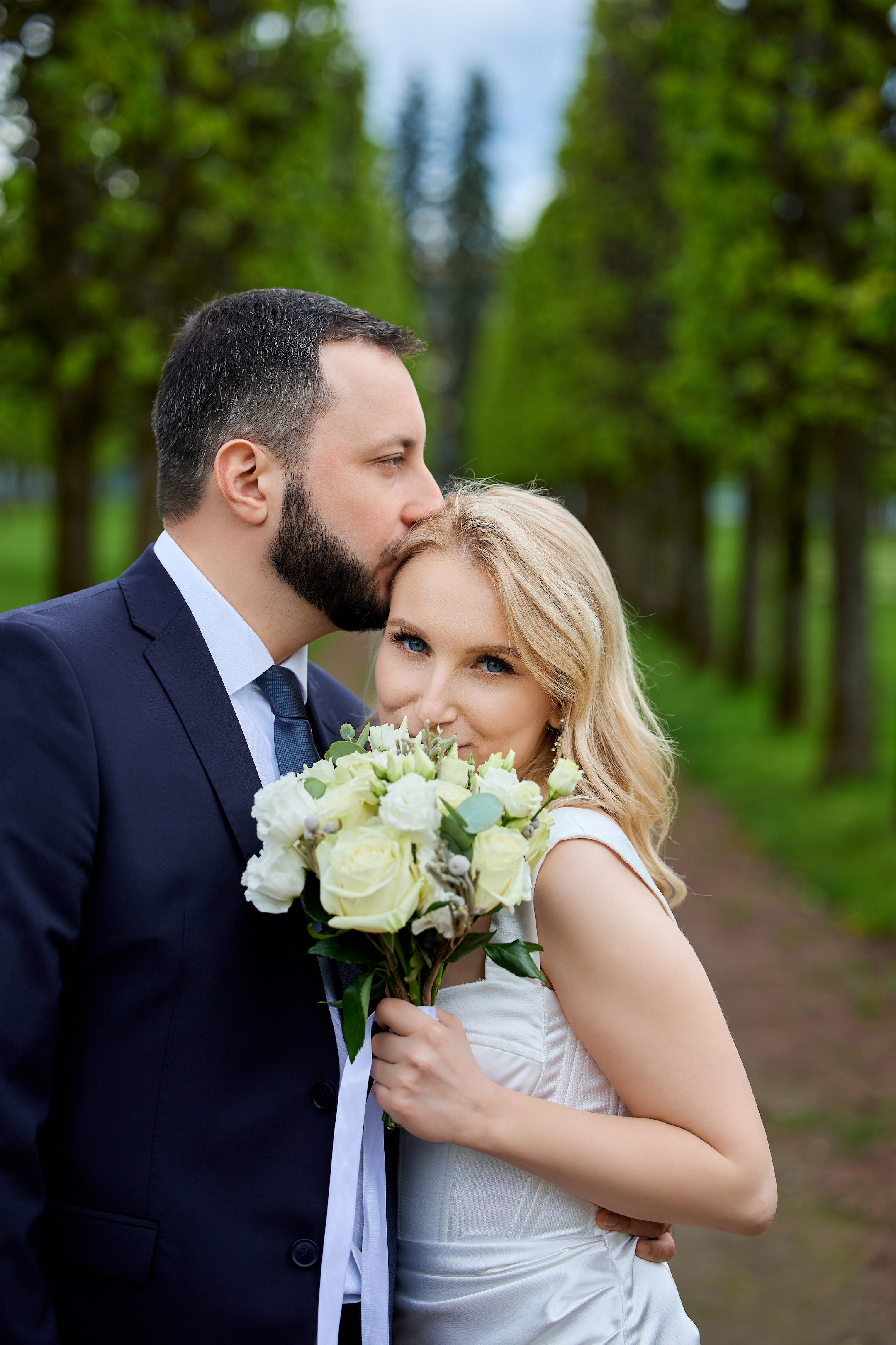 Свадебная фотосессия в Архангельском. Свадебный фотограф Сергей Колбинский