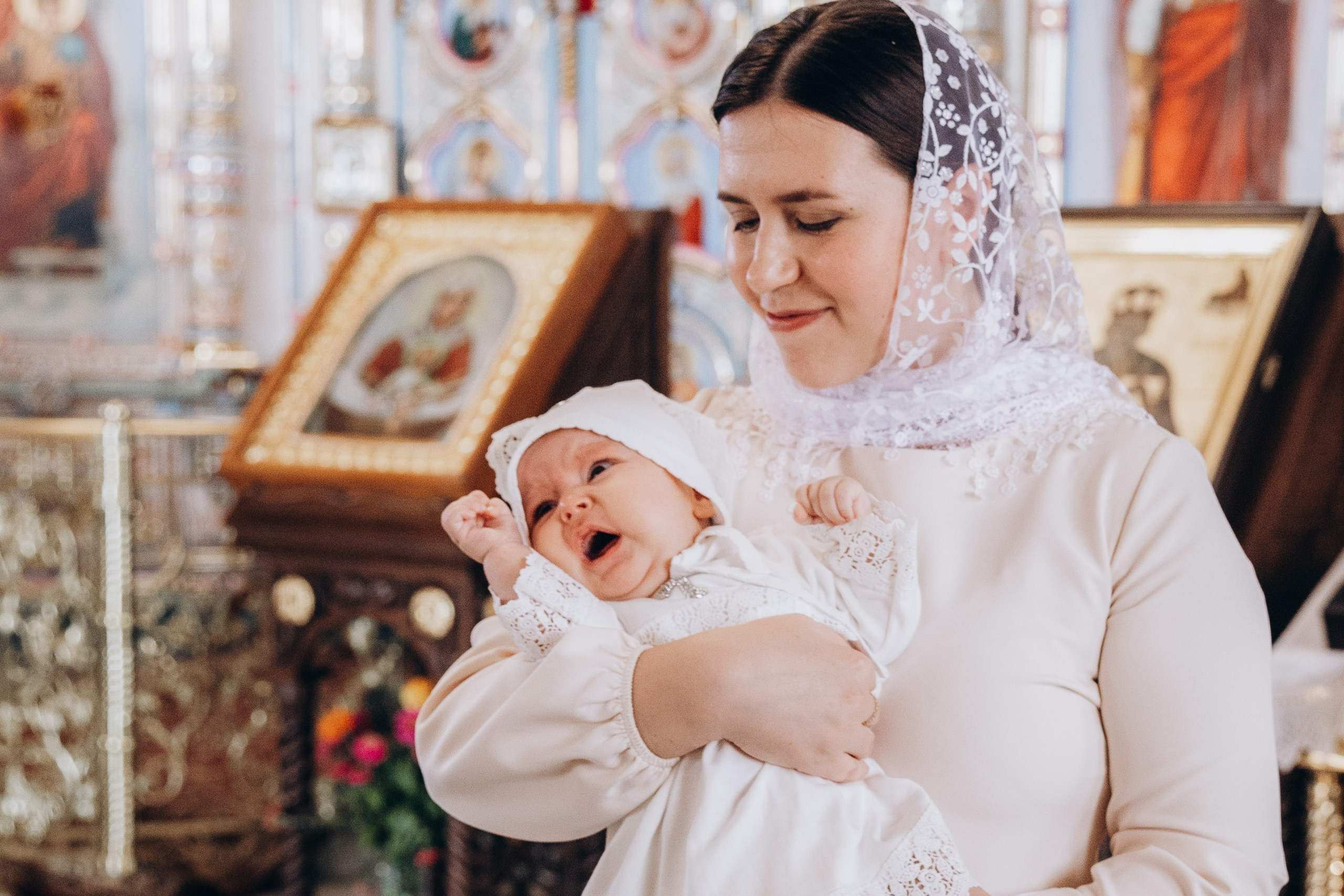 Крещение Ангелины. Семейный фотограф документалист в Пензе Лопатинская Татья