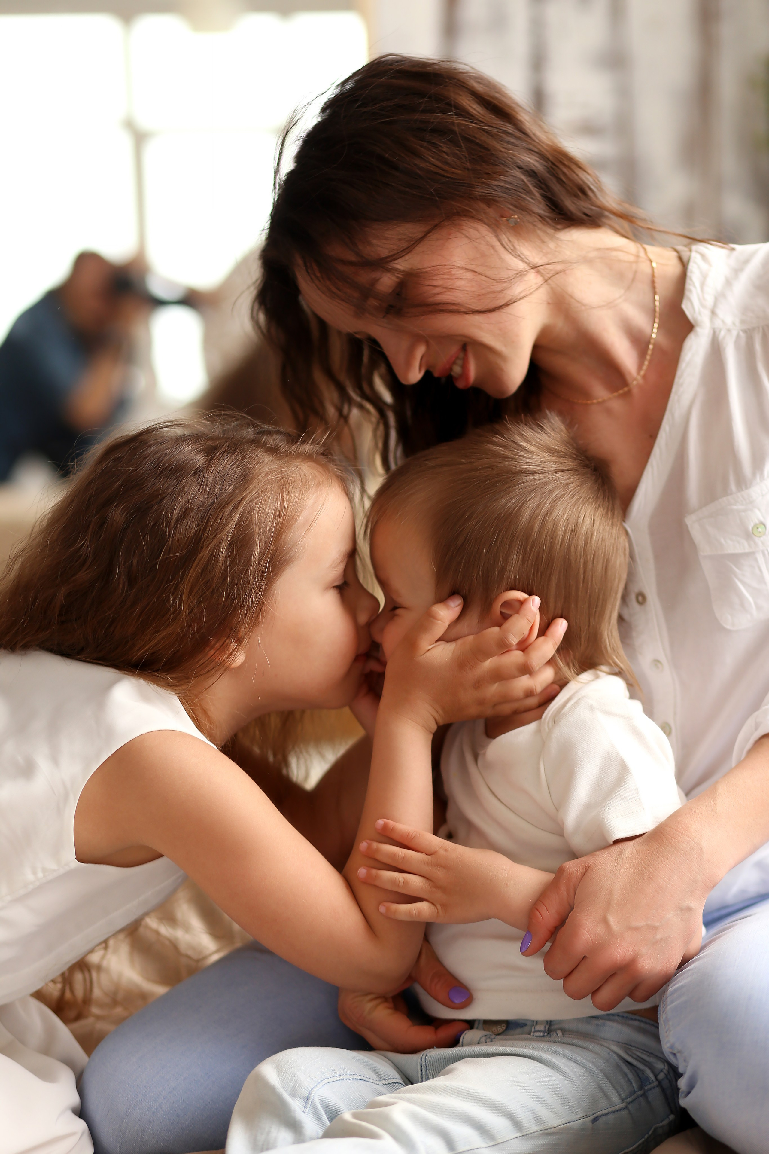 Анна, Линда и Мотя. Семейный фотограф Фотосессия беременности  Екатеринбург Елена Луткова
