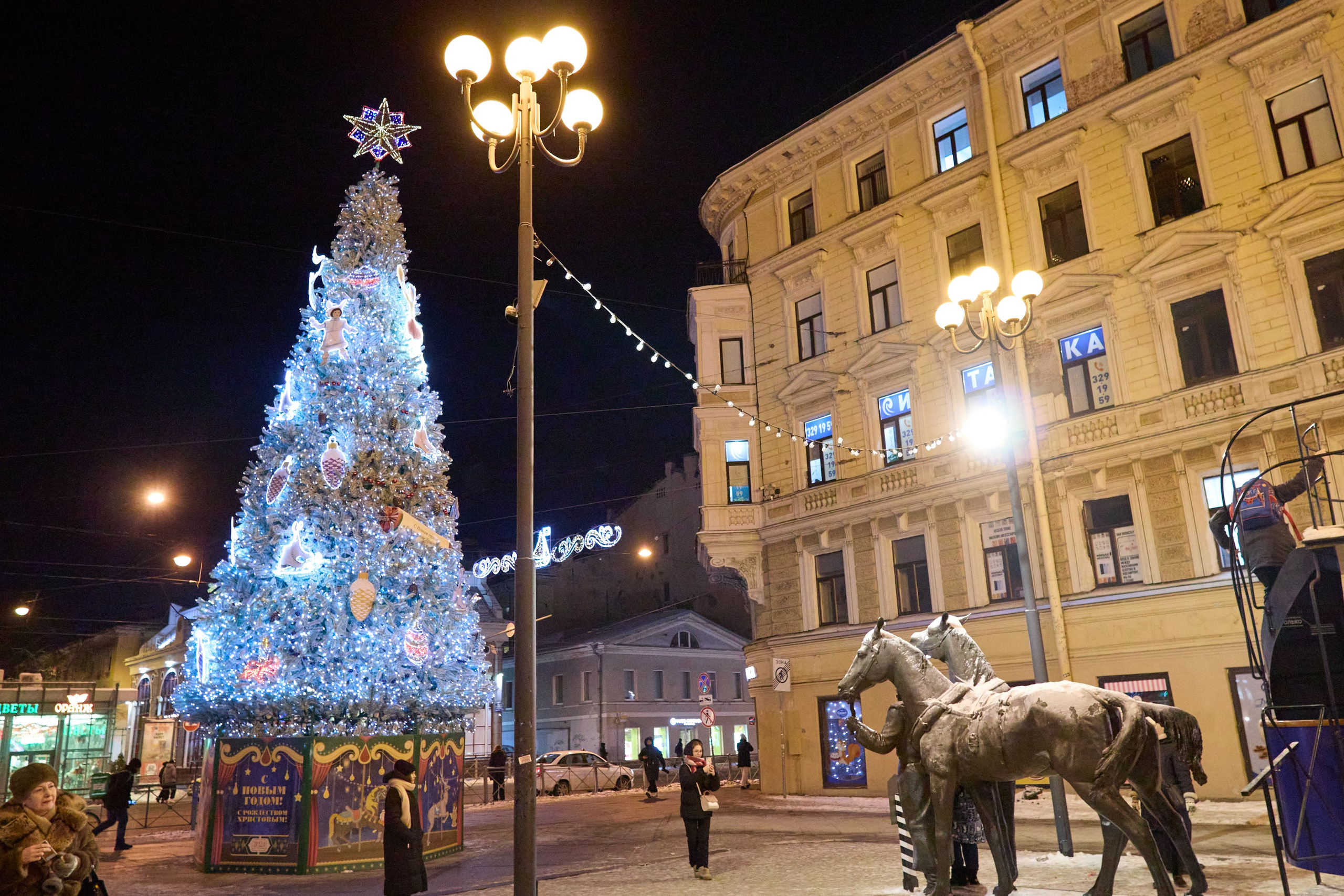 Рождество въ Санктъ-Петербургѣ. Фотографъ Сергѣевъ. Поймать мгновеніе