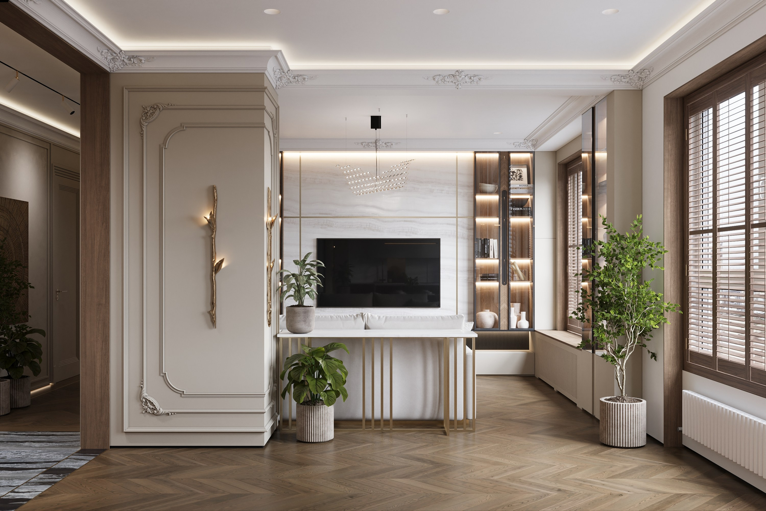 Квартира 142 м². Дизайнер интерьера Малюгина Ксения Санкт-Петербург