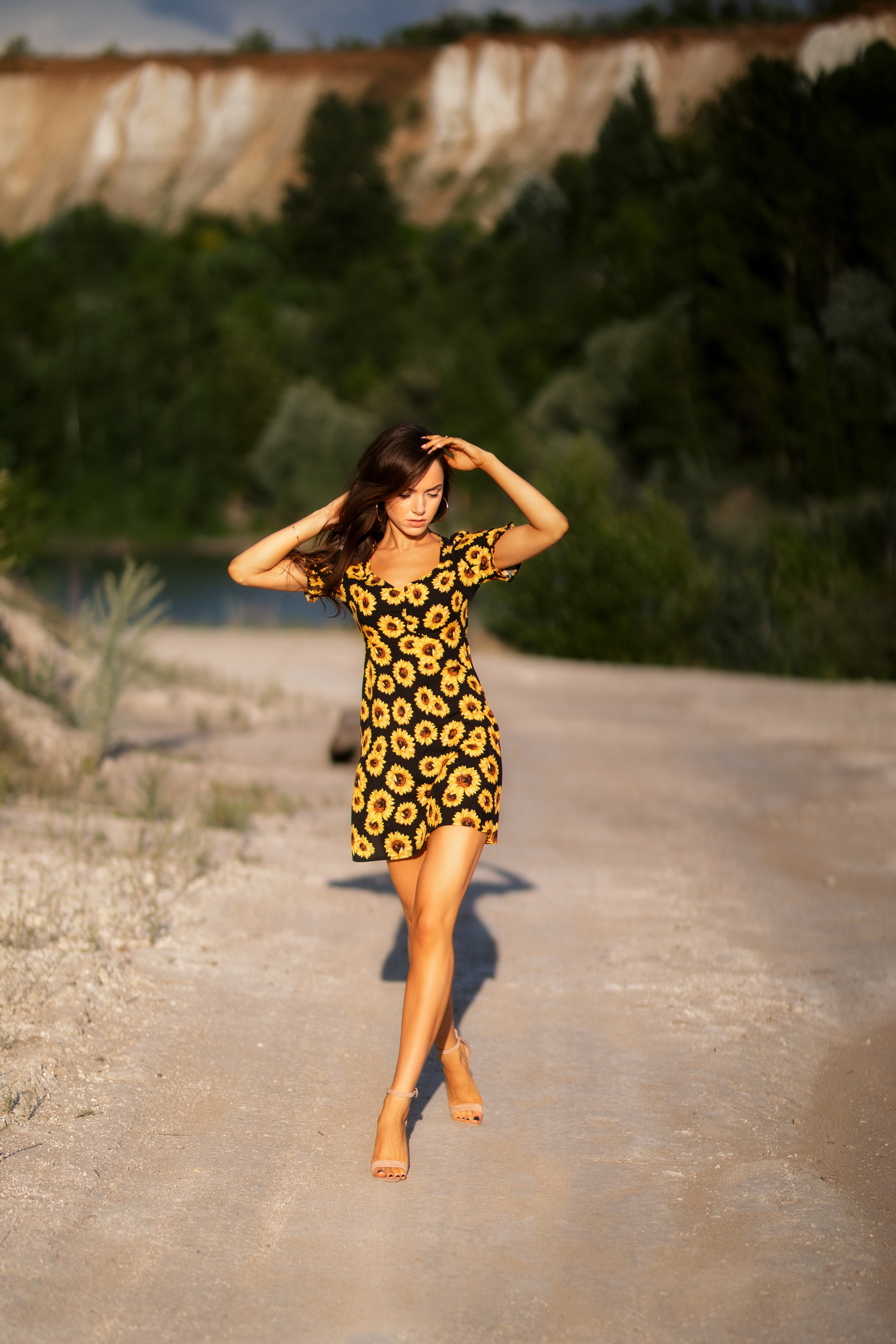 Летняя съемка с Екатериной на природе в парке Белый Колодец в формате для «себя»