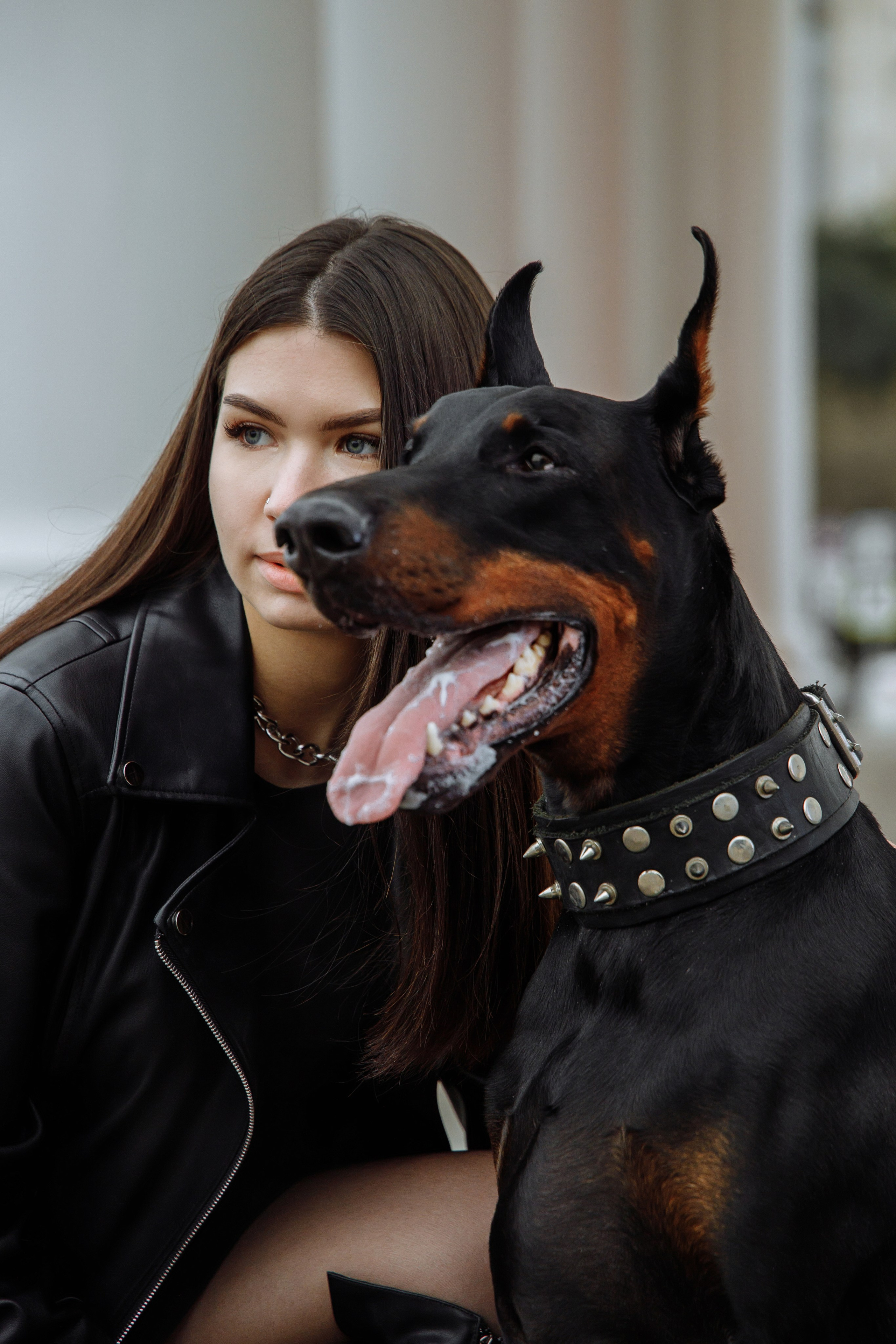 Лера с доберманом. Татьяна Мирзоян