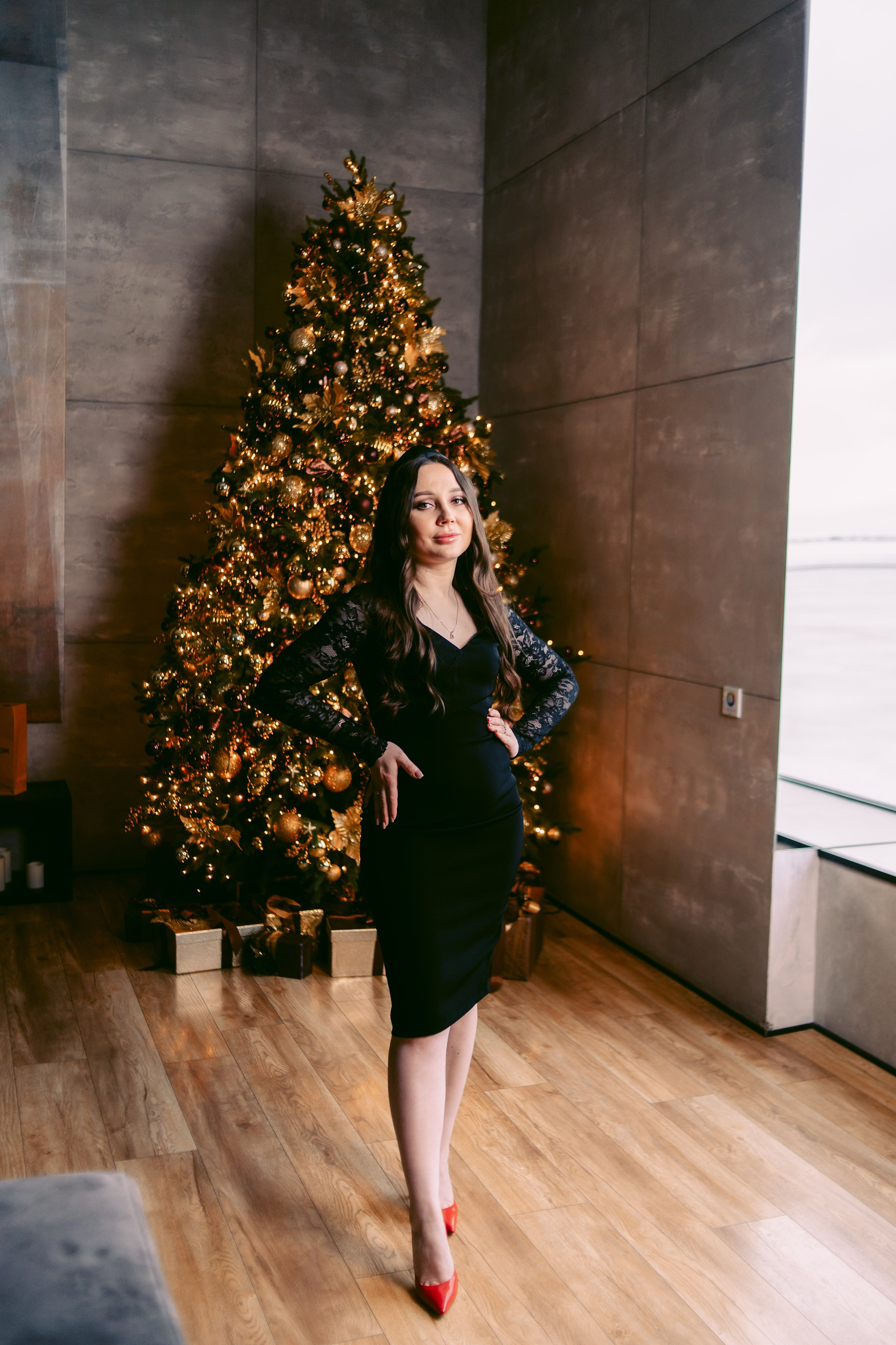 Новогодняя фотосессия для женщин в фотостудии. Фотограф в Санкт-Петербурге, Анна Скворцова