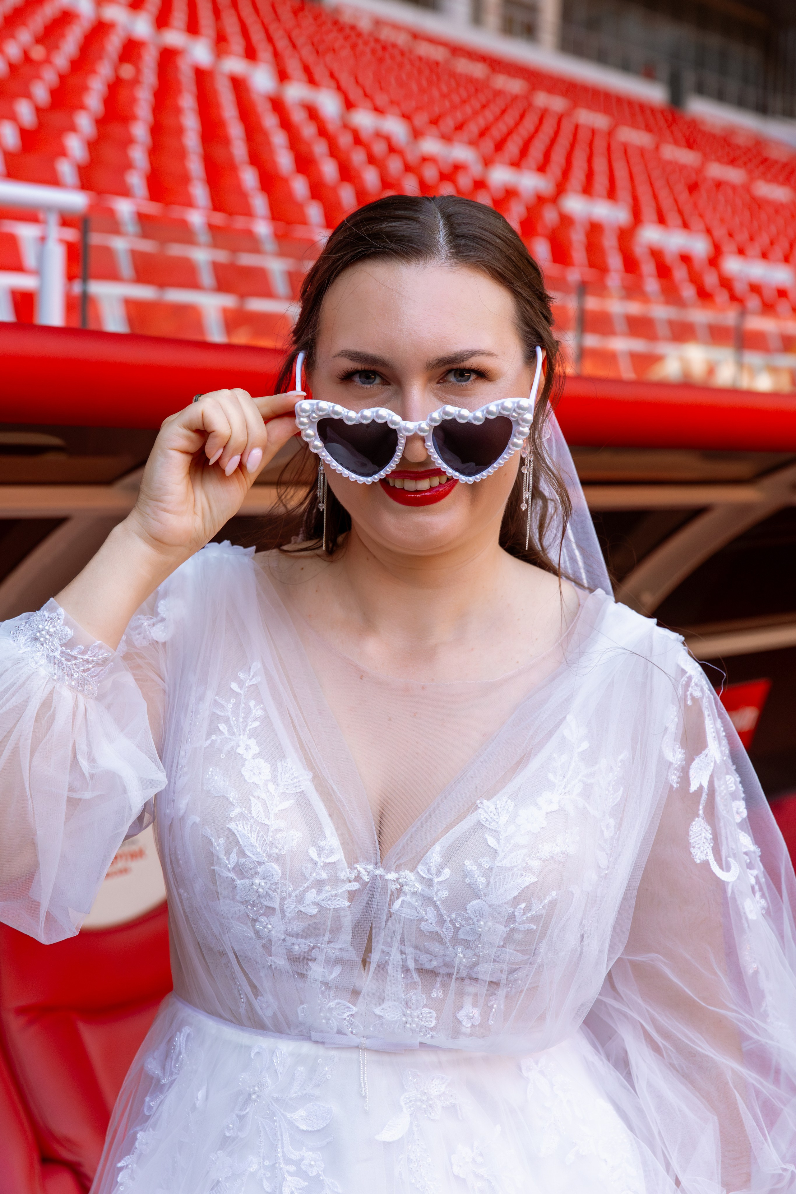 На стадионе Спартак. Свадебный и семейный фотограф Москва и Московская область