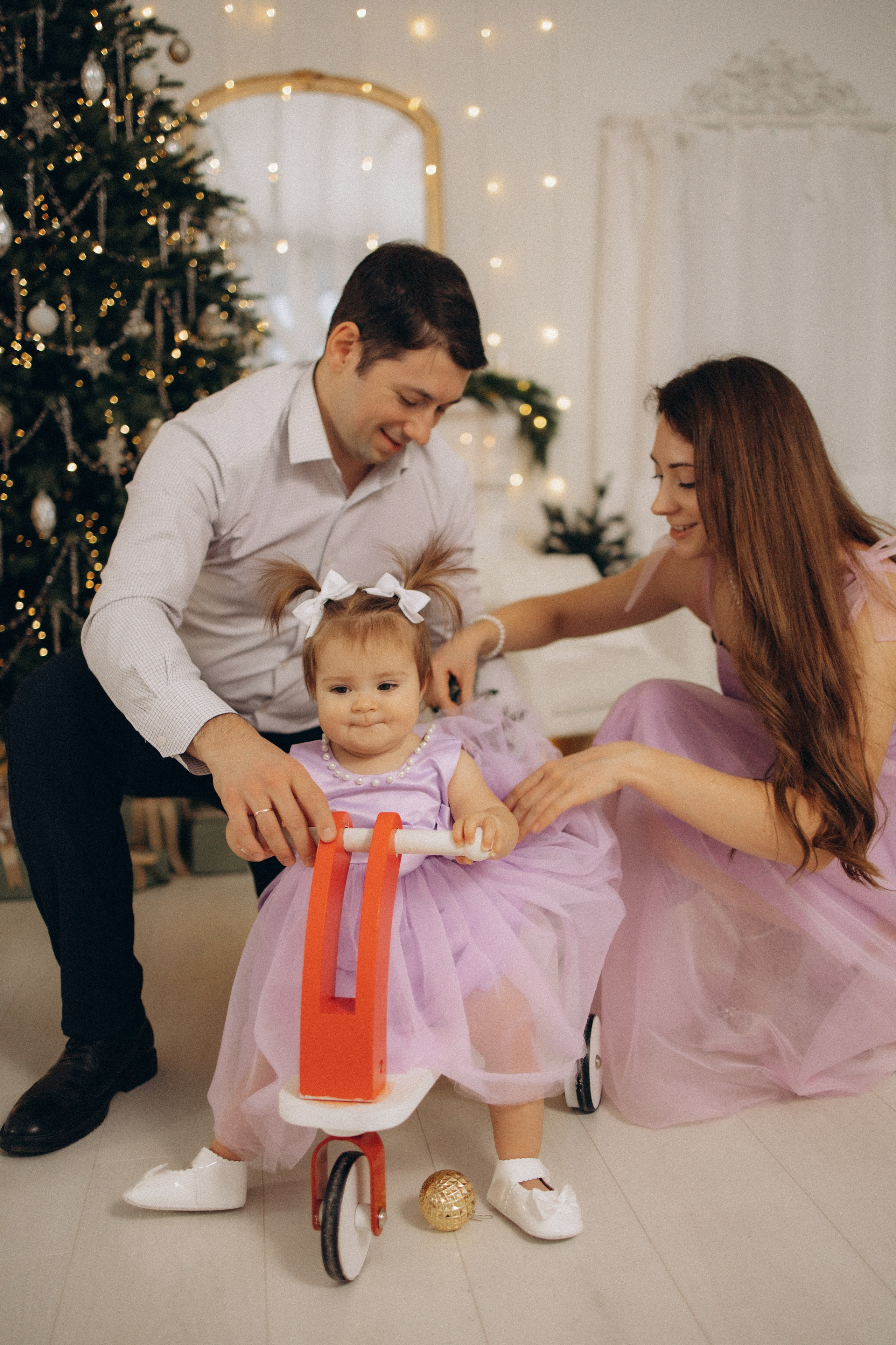 Новый год маленькой Анечки. Семейный фотограф в Москве Анастасия Шалда