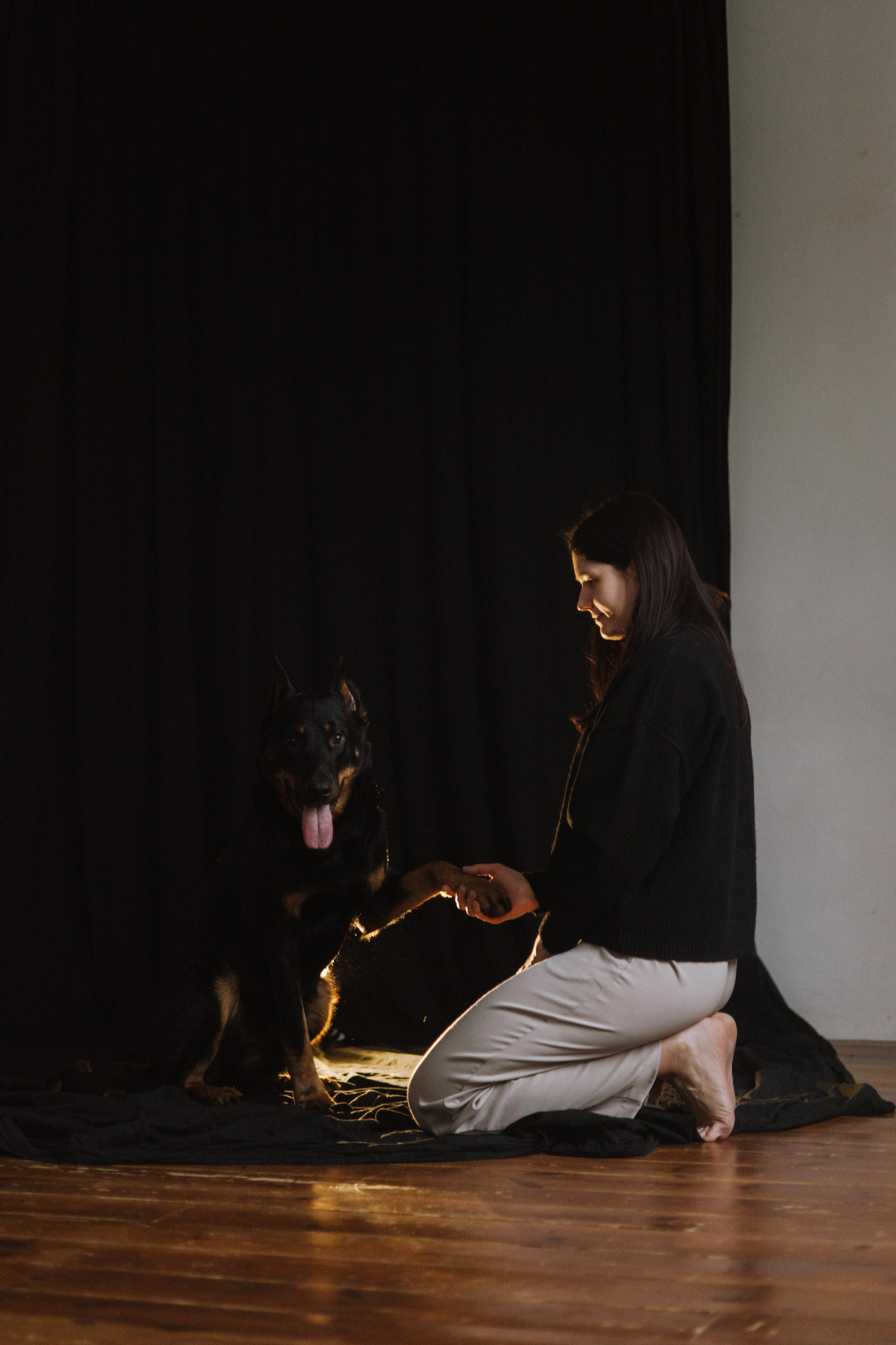 Полина и Зевс. Фотограф-анималист Богданова Полина