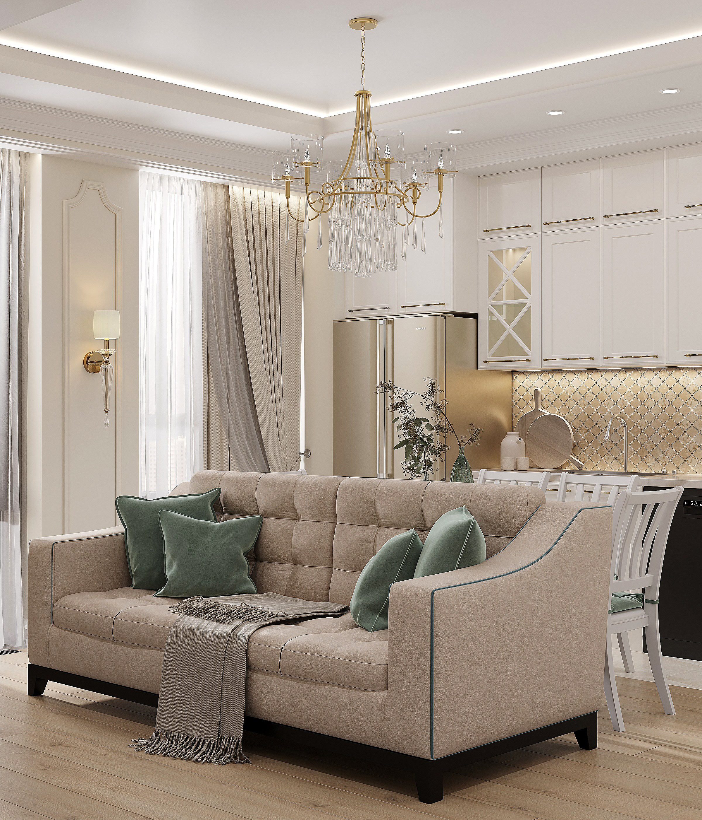 ЖК ЭНИТЕО, 71 м² | МОСКВА. Design interior-Samsonyan R