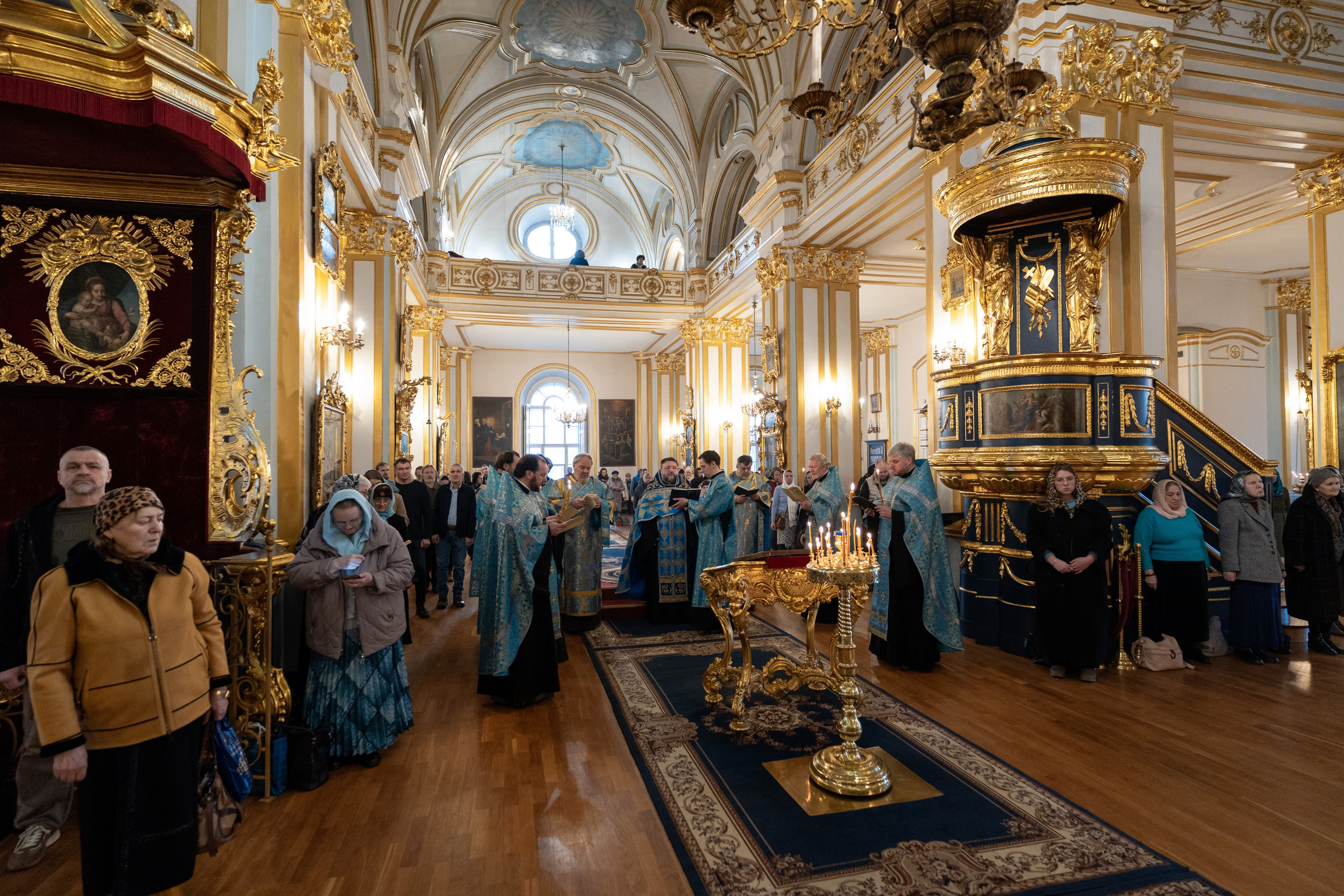 Утреня с акафистом Пресвятой Богородице. НИКОЛО-БОГОЯВЛЕНСКИЙ МОРСКОЙ СОБОР