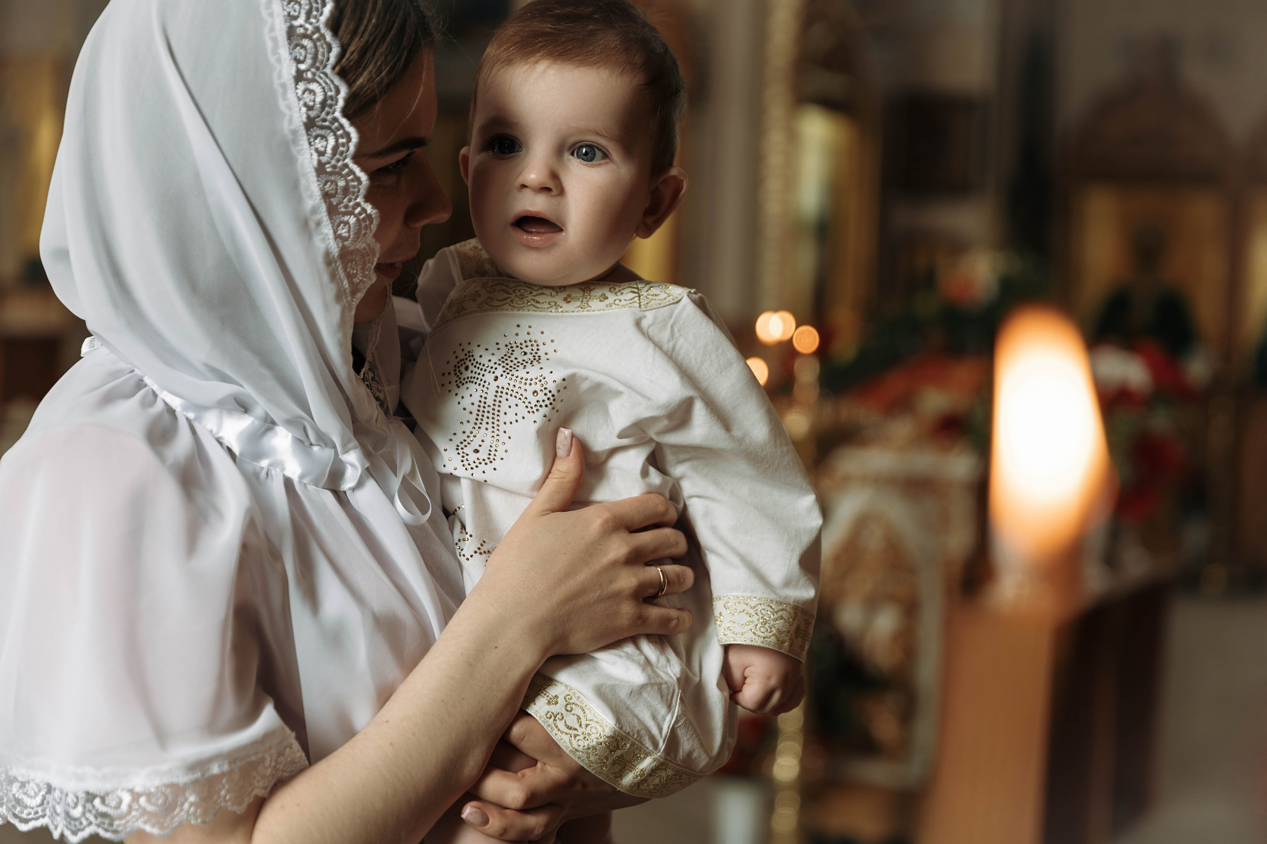 Таинство Крещения Даниила. Фотограф Сальск Катерина