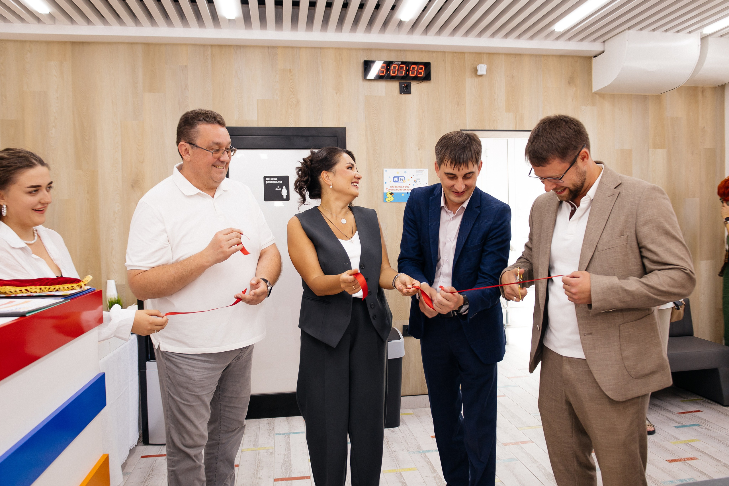 Открытие бассейна. Фотограф в Иркутске