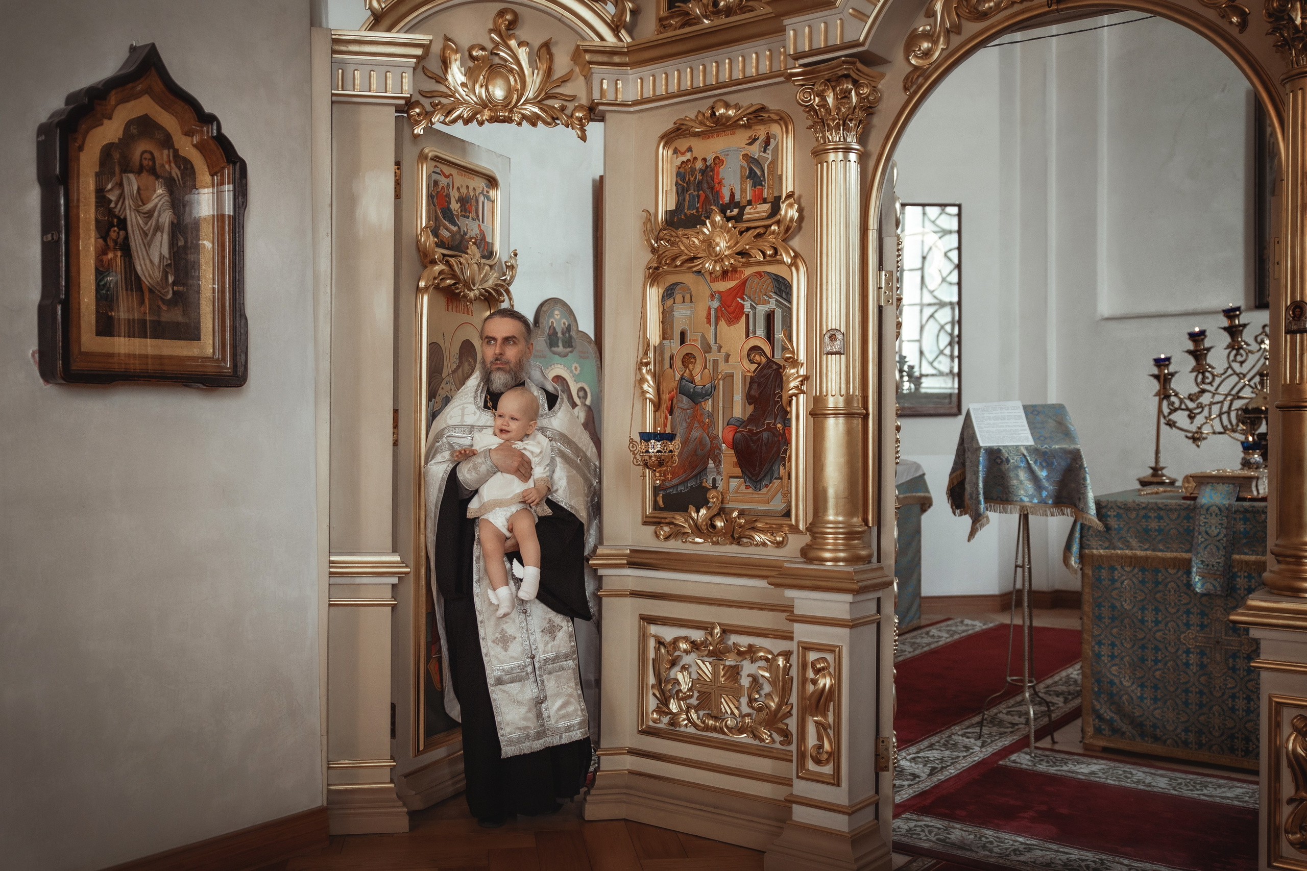 Таинство Крещения Филиппа. Свято-Екатерининский собор г. Краснодар. Фотограф на Крещение и Венчание Краснодарский край — Гранкина Юлия