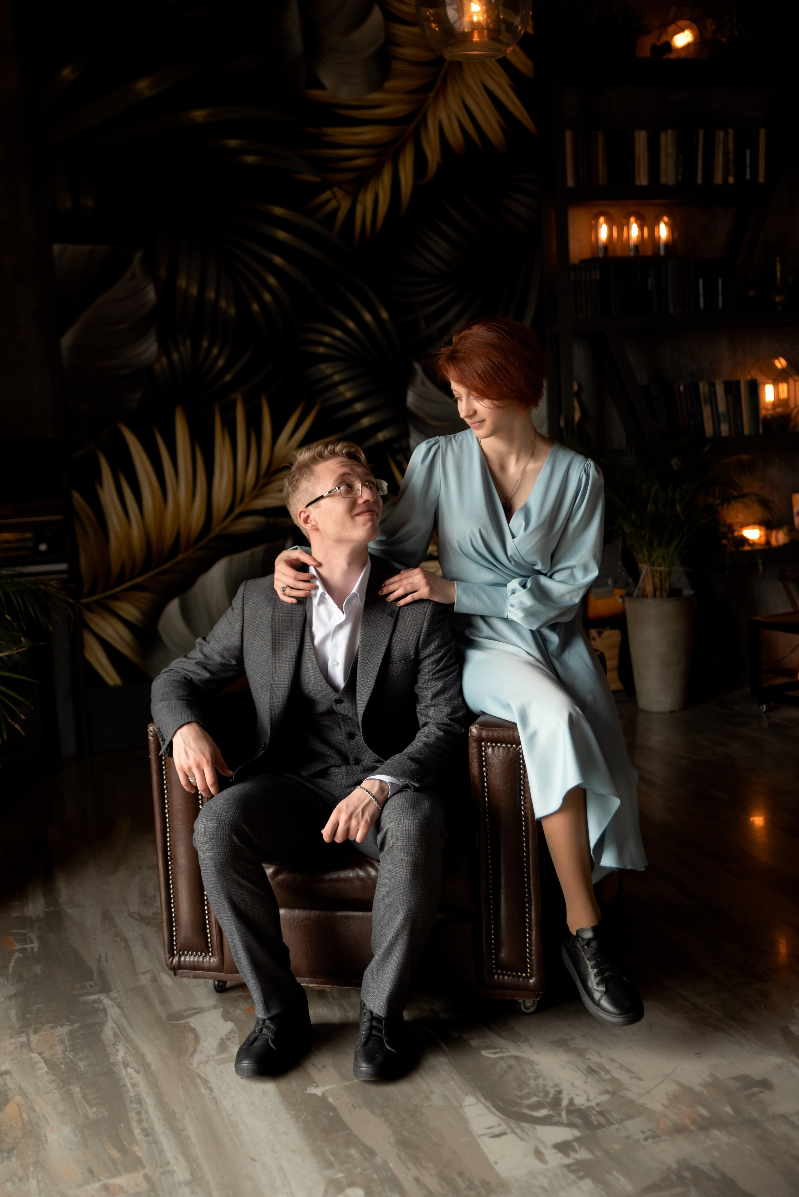 Дмитрий и Марина. LOVESTORY в студии. Семейный и детский фотограф в Туле Светлана Воронкова