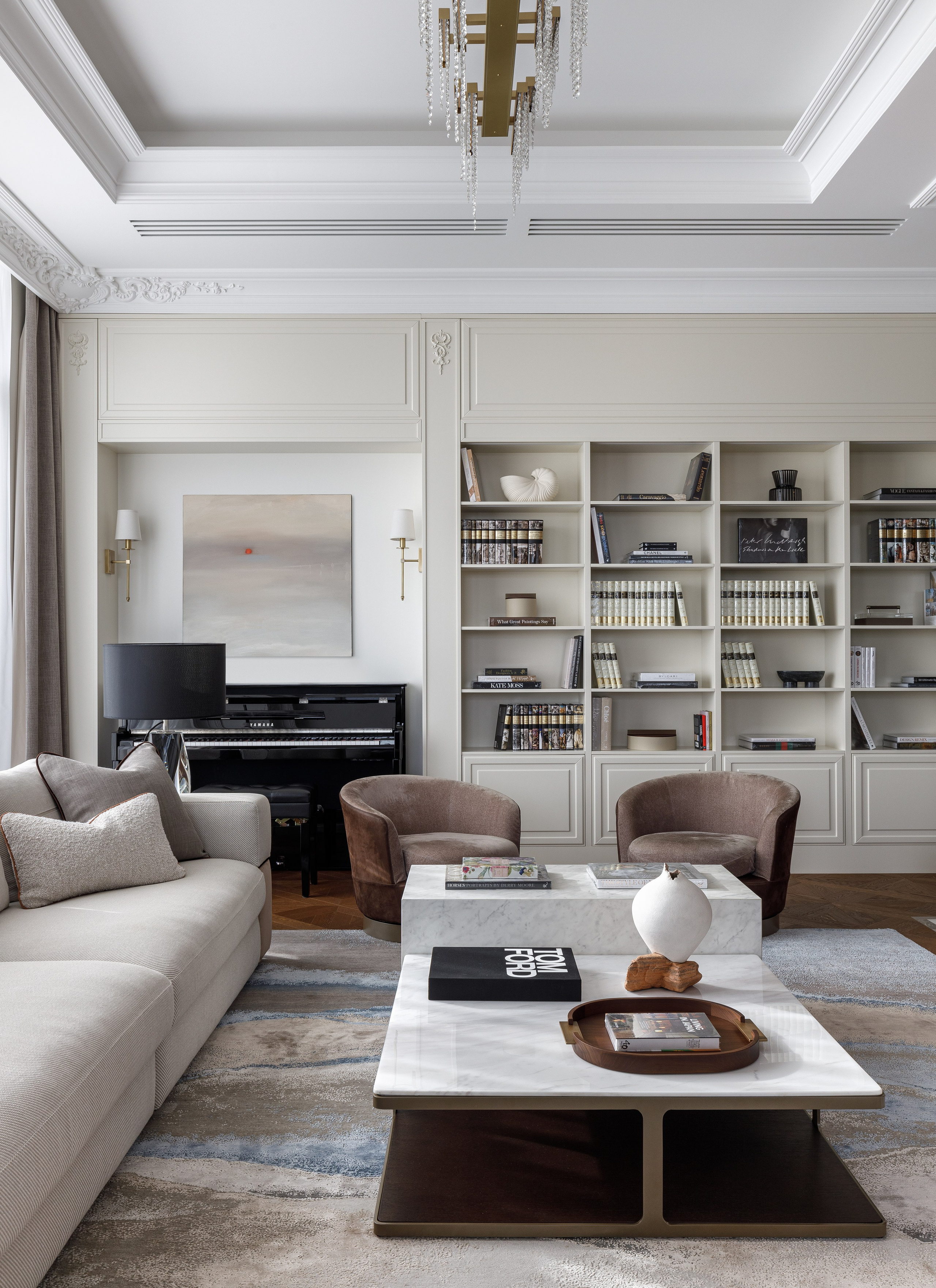 библиотека в гостиной москва