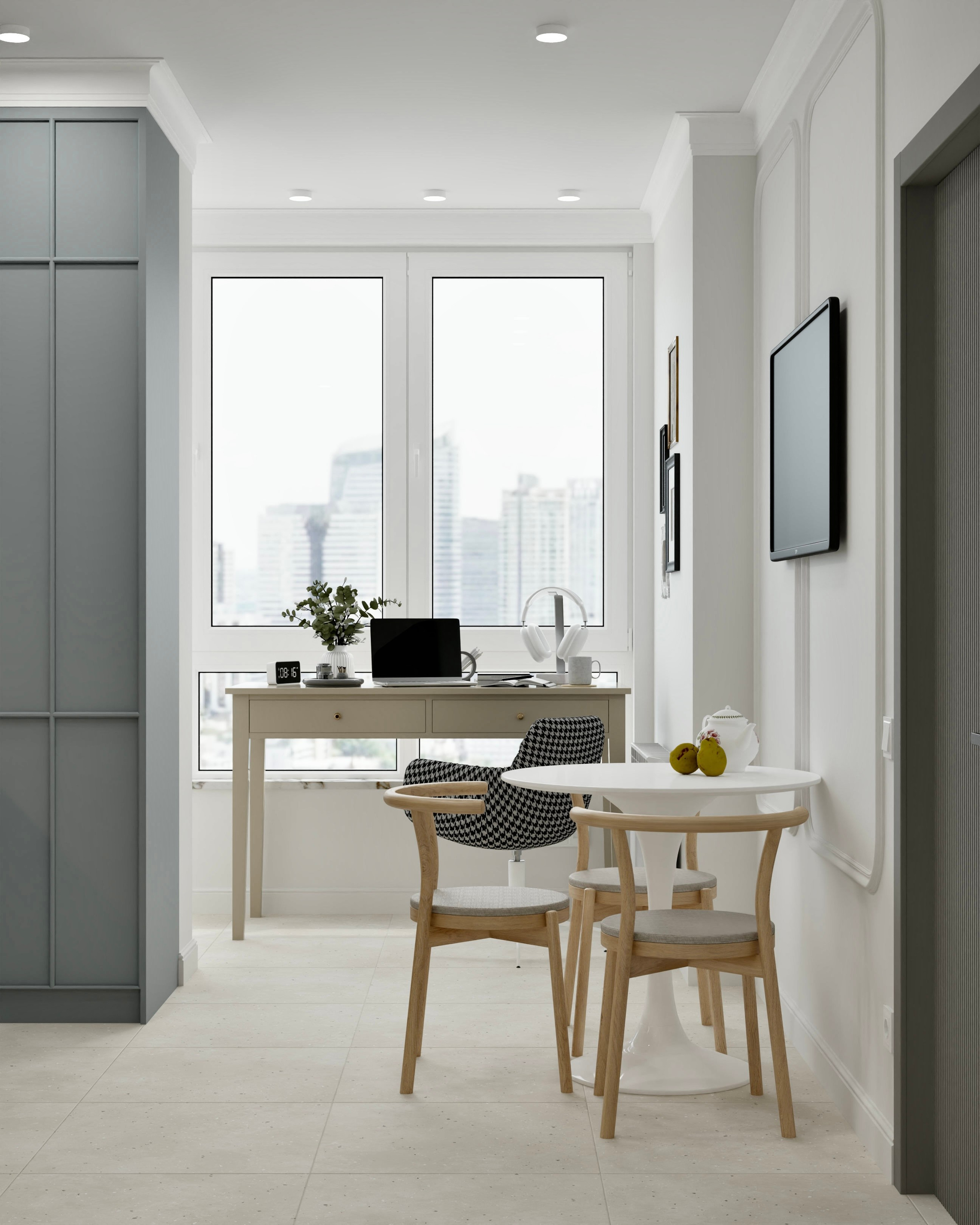 Однокомнатная квартира — 34 м². DMDesign — студия дизайна интерьеров