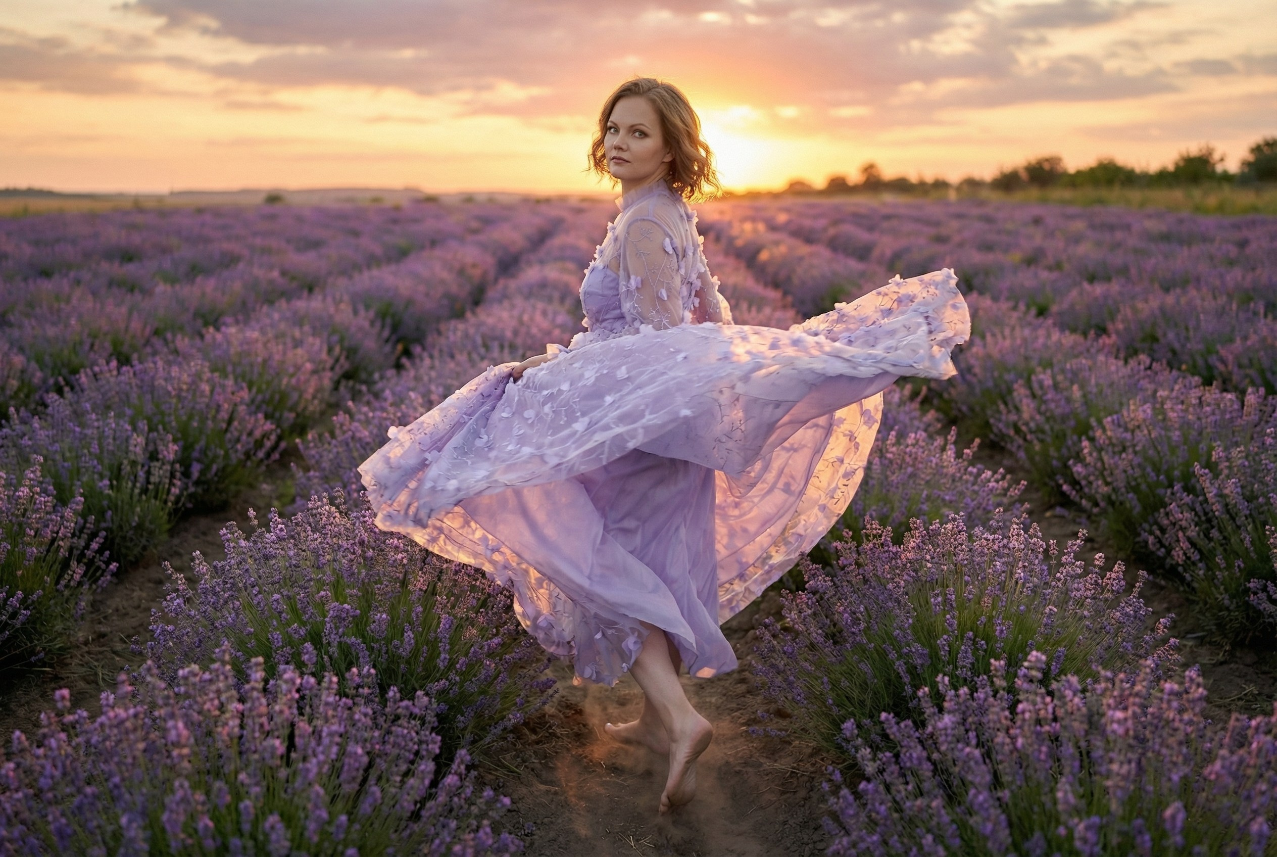 Лавандовое настроение. Шаблоны и дизайны выпускных альбомов и фотокниг