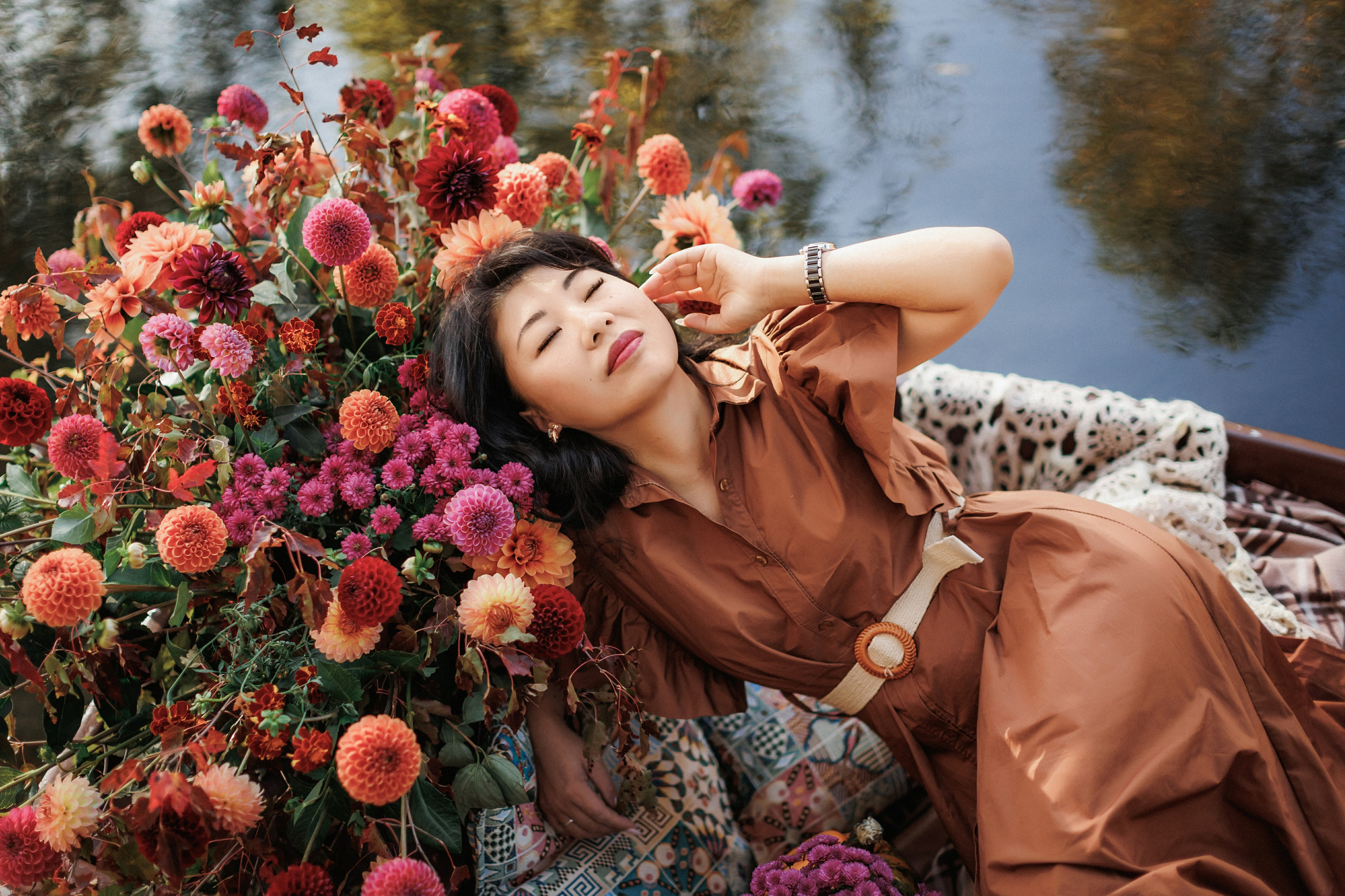 Фотопроект «Лодка в цветах». Свадебный, семейный и детский фотограф в городе Партизанск, Находка