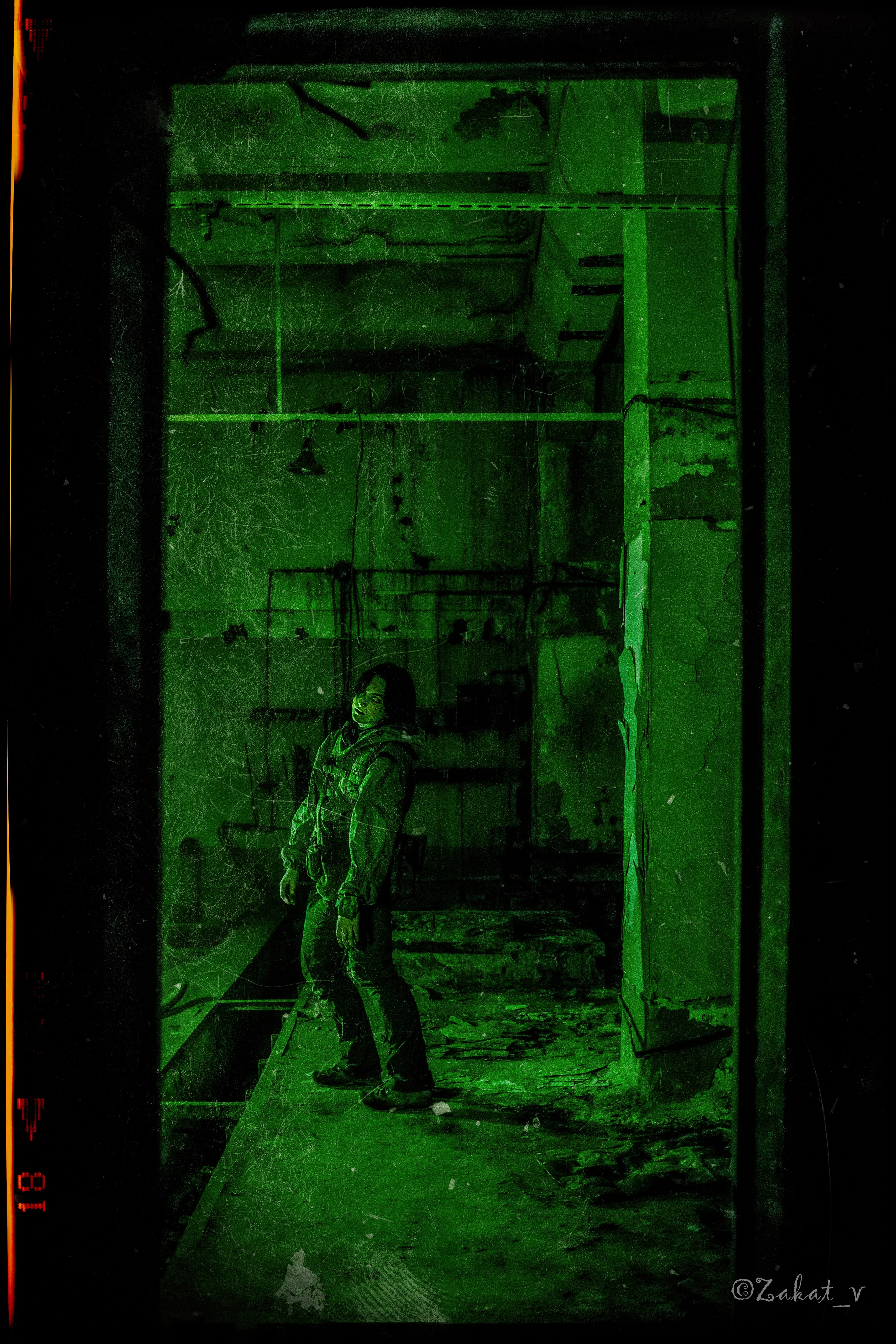 Жанровая постановочная фотосъемка «Сталкер Ракета». Репортажный фотограф, Москва, Закат