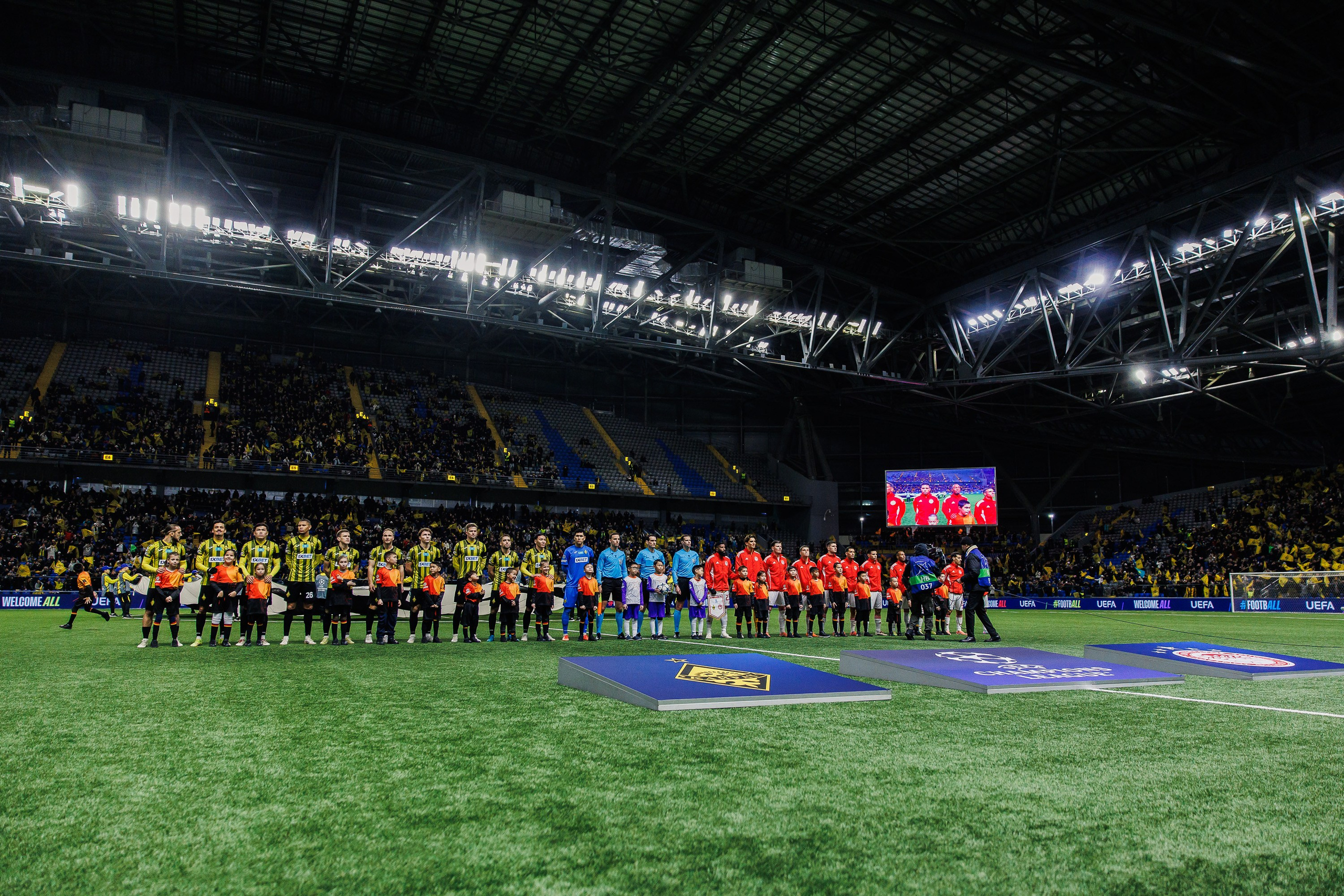 UEFA Champions League 25/26 Kairat — Olympiacos. Photographer Danil Aykin