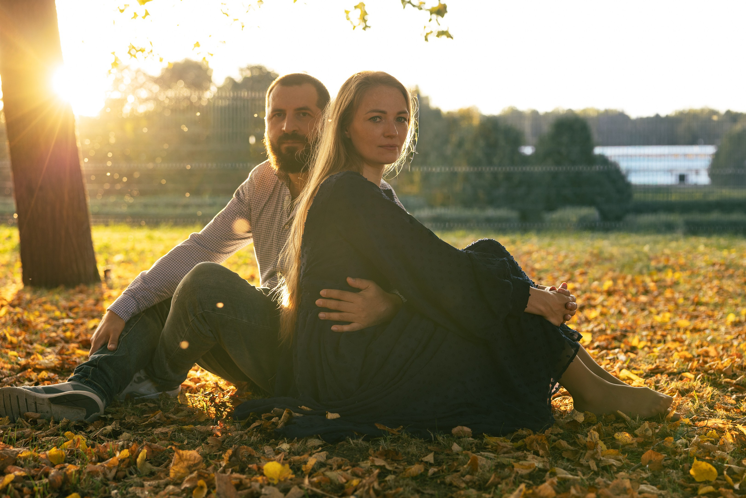 Вечерняя семейная фотосессия в парке. Свадебный и семейный фотограф в Москве Красинская Мария