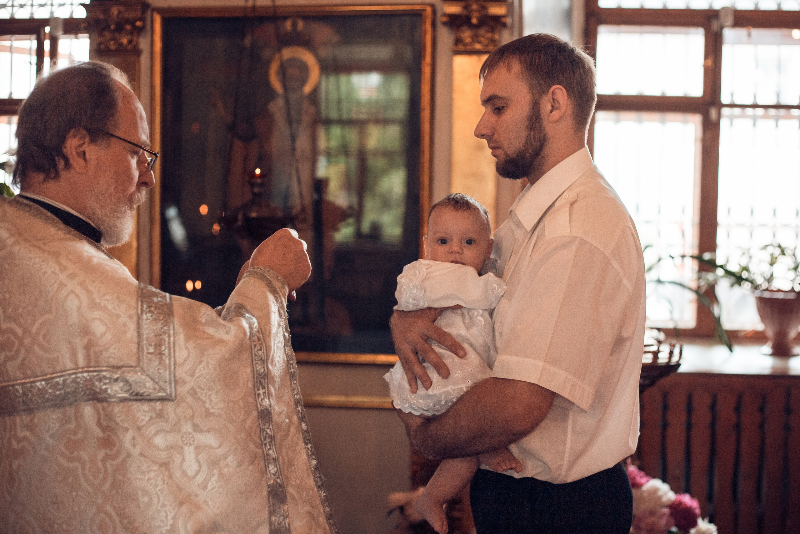 Крещение Артемия в Георгиевской церкви Калуги