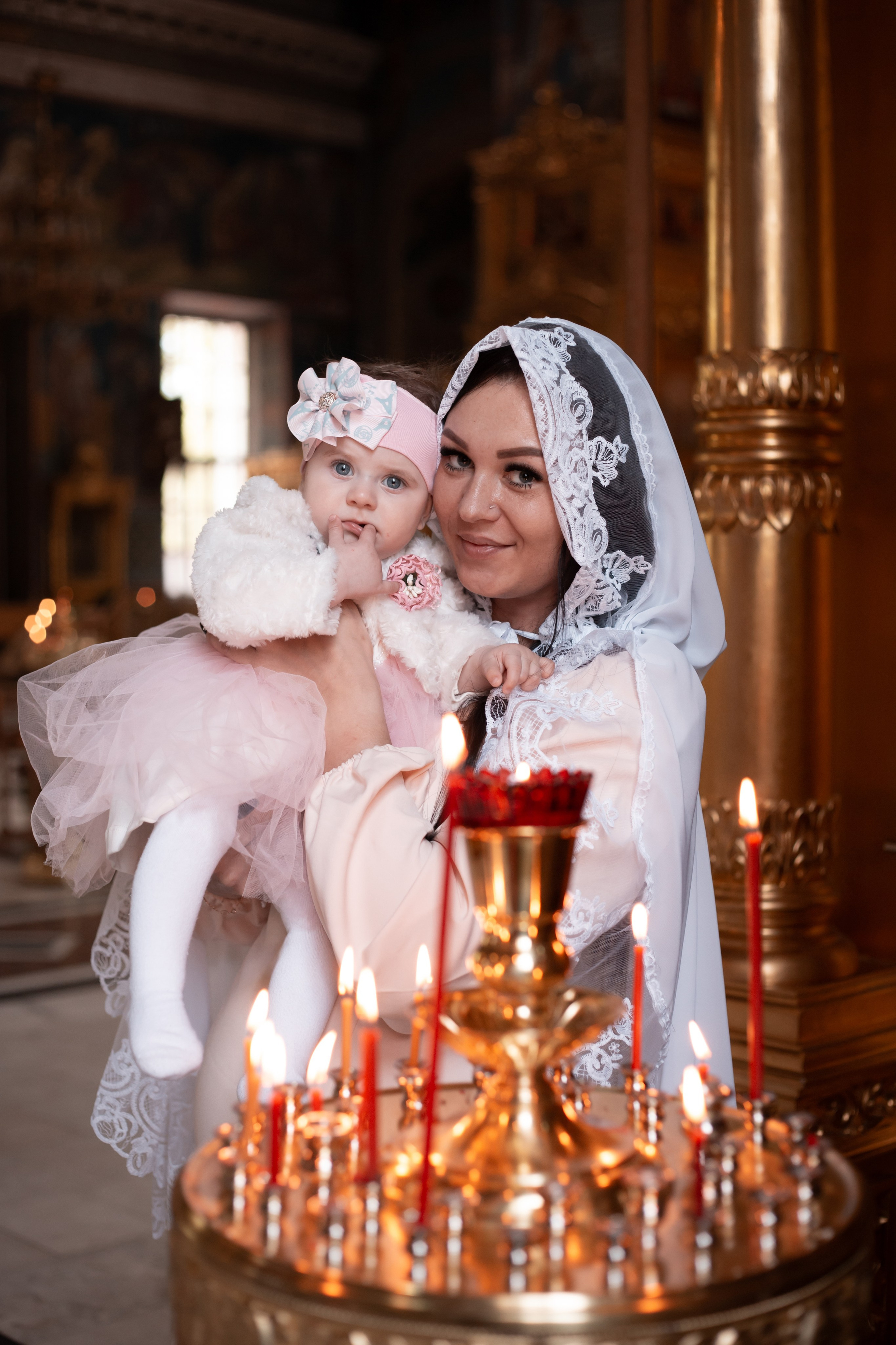 Крещение Виктории в Свято-Троицком кафедральном соборе Калуги